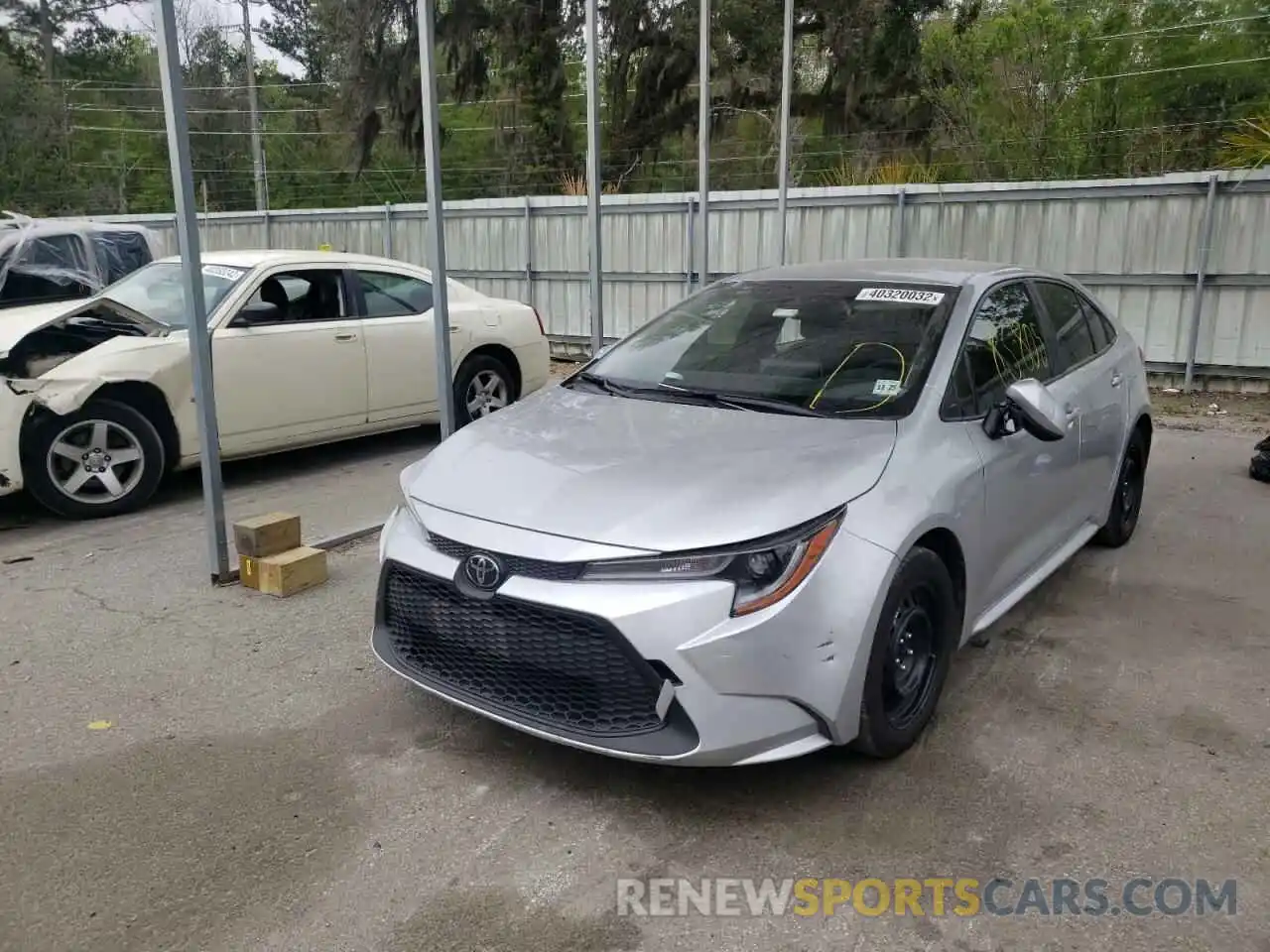 2 Photograph of a damaged car JTDEPRAE3LJ039146 TOYOTA COROLLA 2020