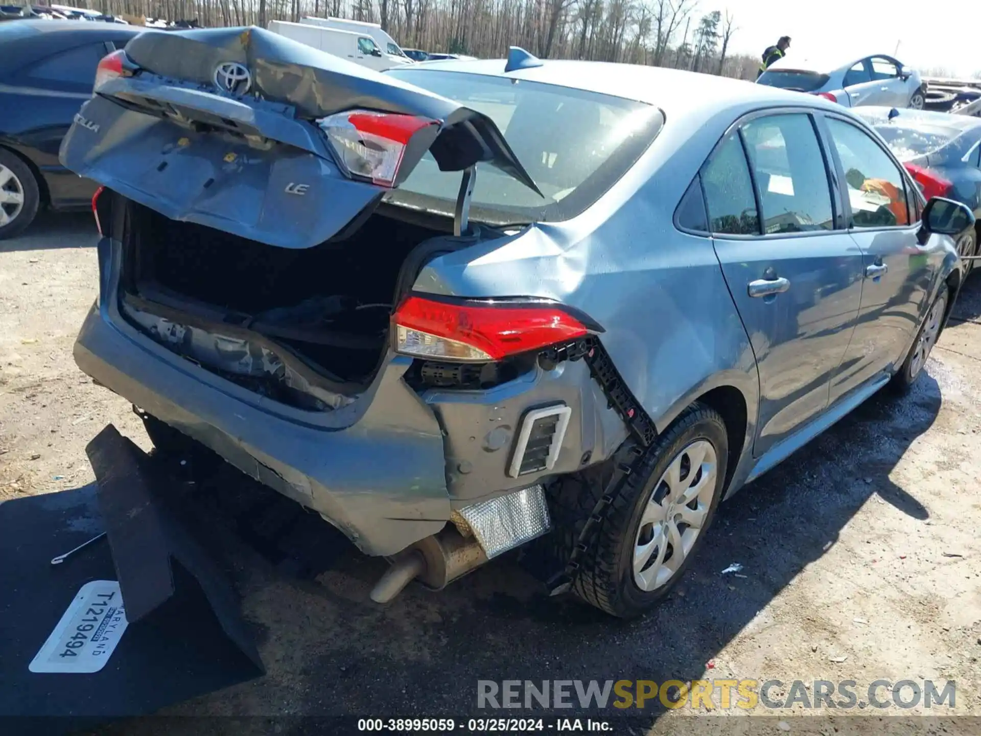 4 Photograph of a damaged car JTDEPRAE3LJ039180 TOYOTA COROLLA 2020