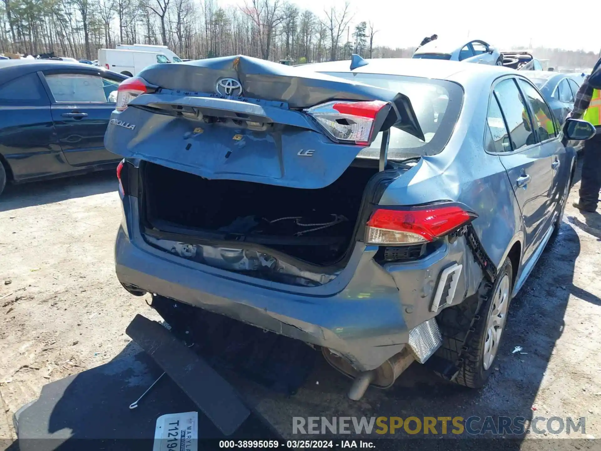 6 Photograph of a damaged car JTDEPRAE3LJ039180 TOYOTA COROLLA 2020