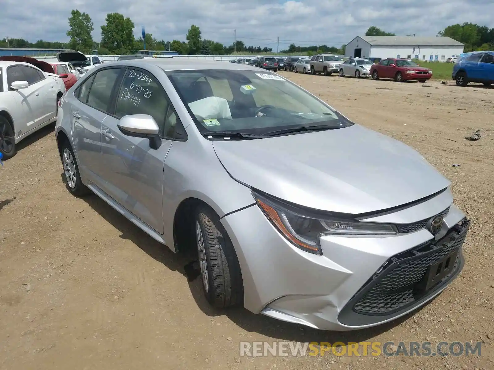 1 Photograph of a damaged car JTDEPRAE3LJ039258 TOYOTA COROLLA 2020