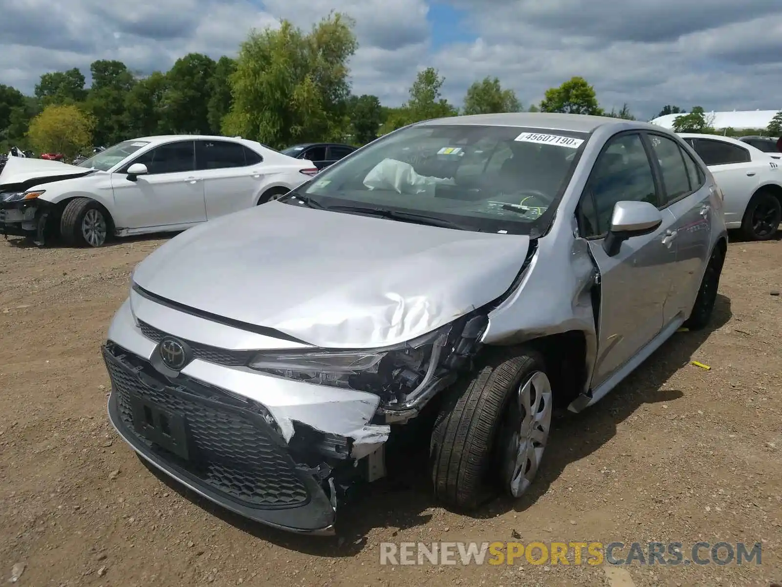 2 Photograph of a damaged car JTDEPRAE3LJ039258 TOYOTA COROLLA 2020