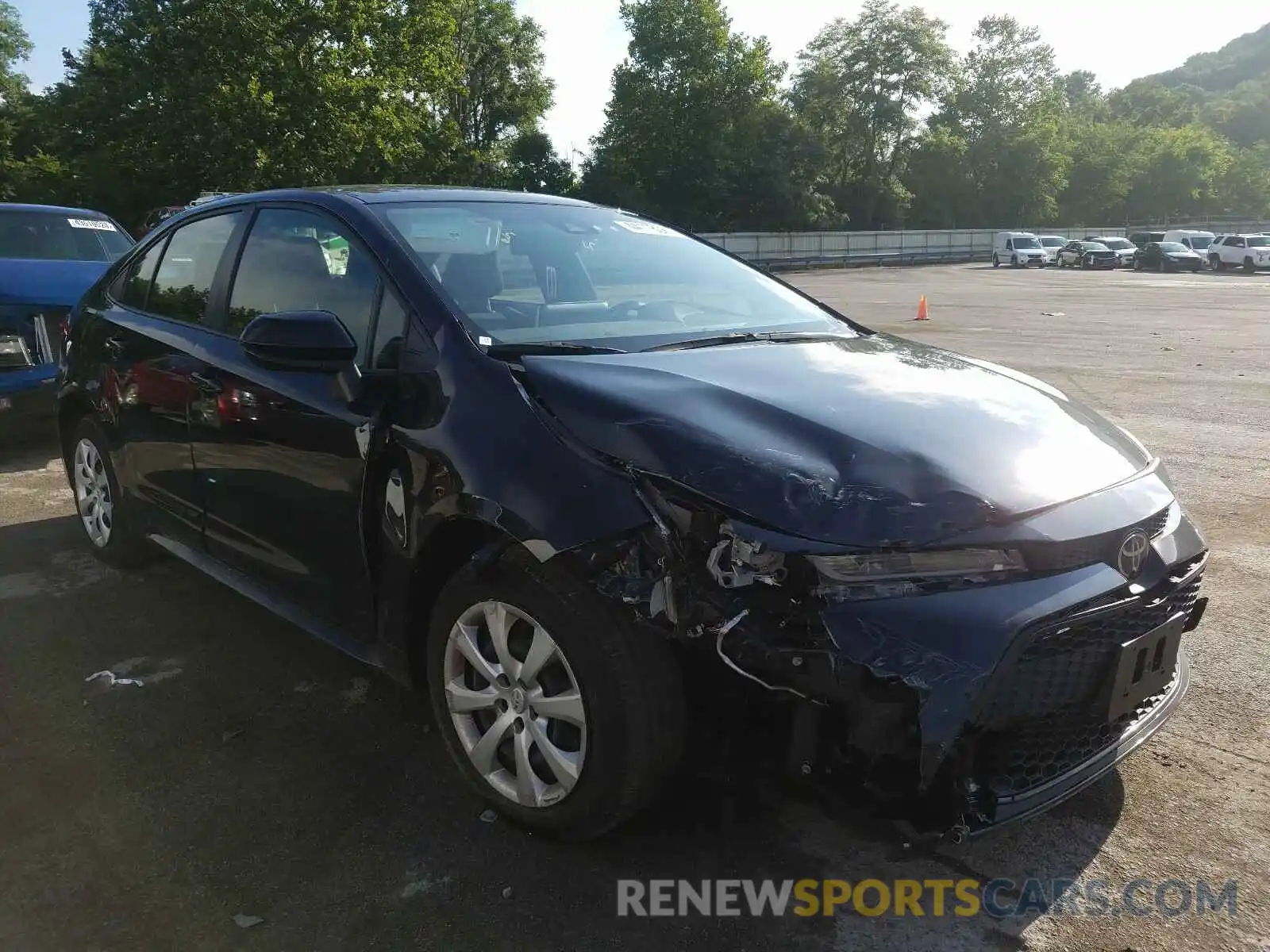 1 Photograph of a damaged car JTDEPRAE3LJ039292 TOYOTA COROLLA 2020