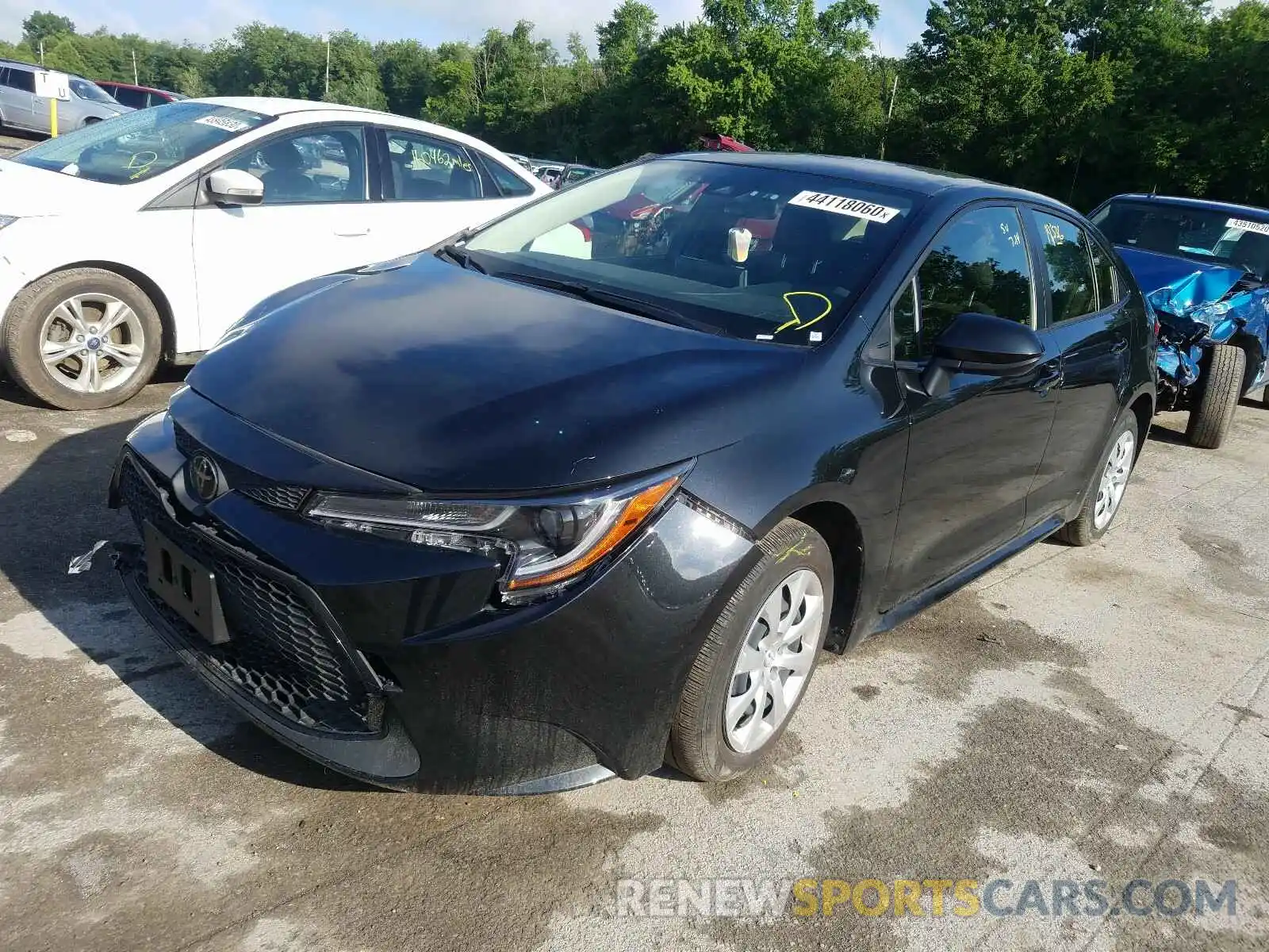 2 Photograph of a damaged car JTDEPRAE3LJ039292 TOYOTA COROLLA 2020