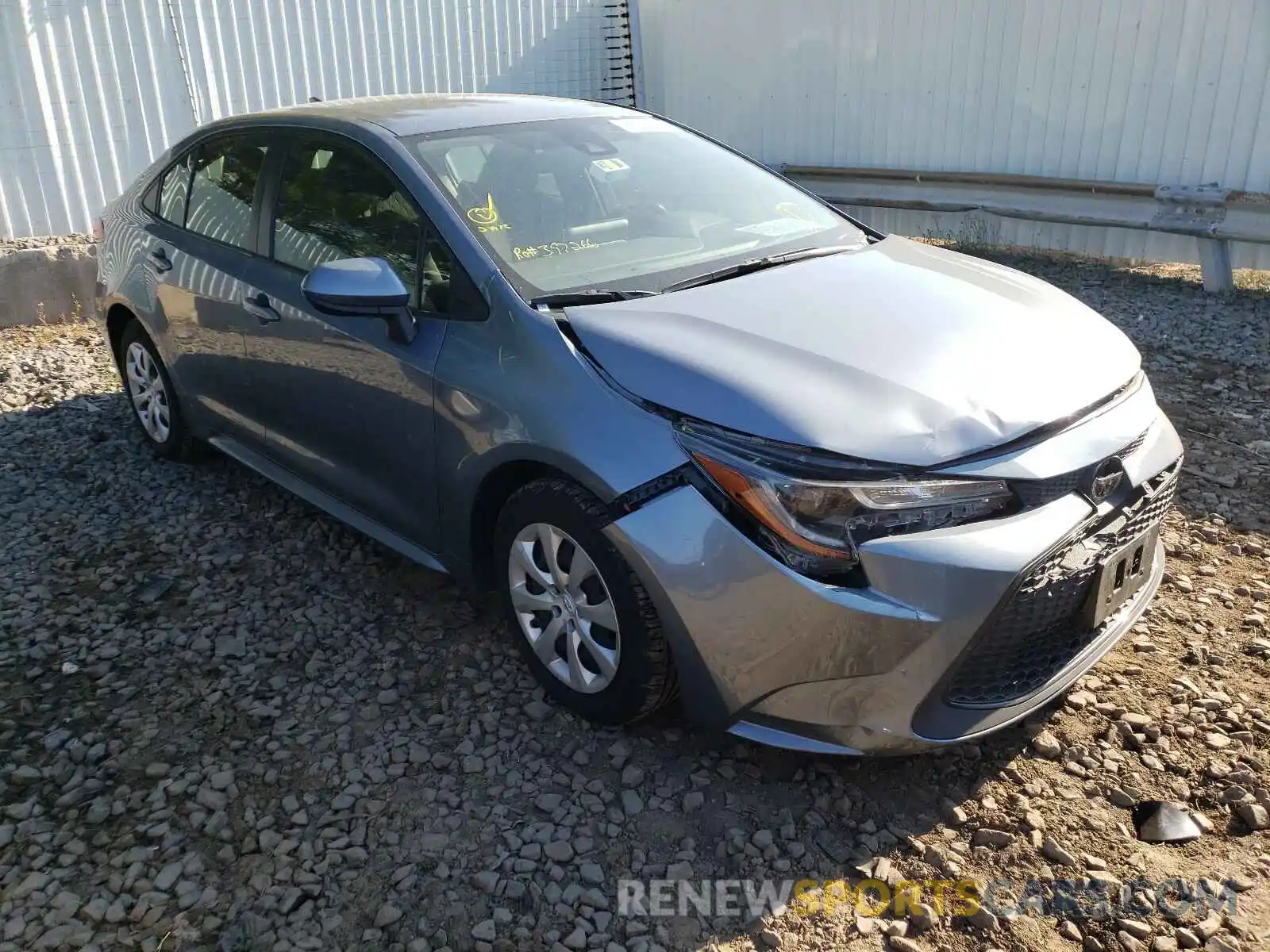 1 Photograph of a damaged car JTDEPRAE3LJ039468 TOYOTA COROLLA 2020