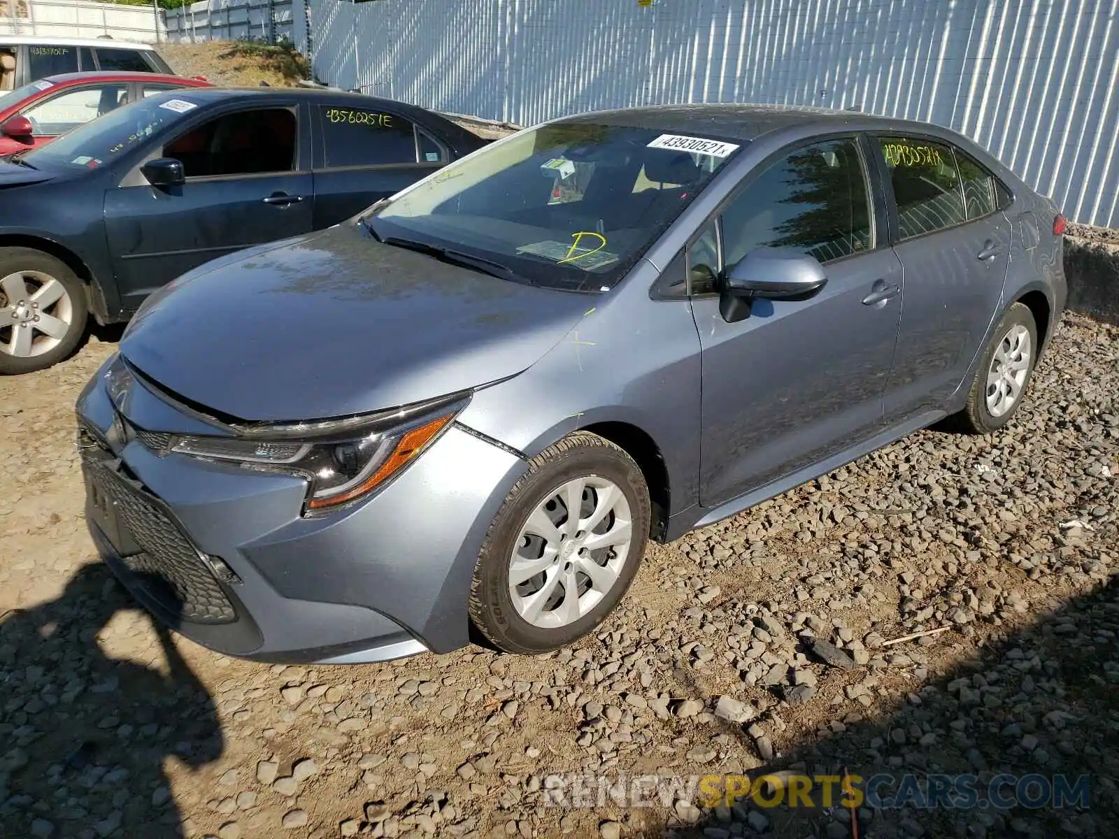 2 Photograph of a damaged car JTDEPRAE3LJ039468 TOYOTA COROLLA 2020