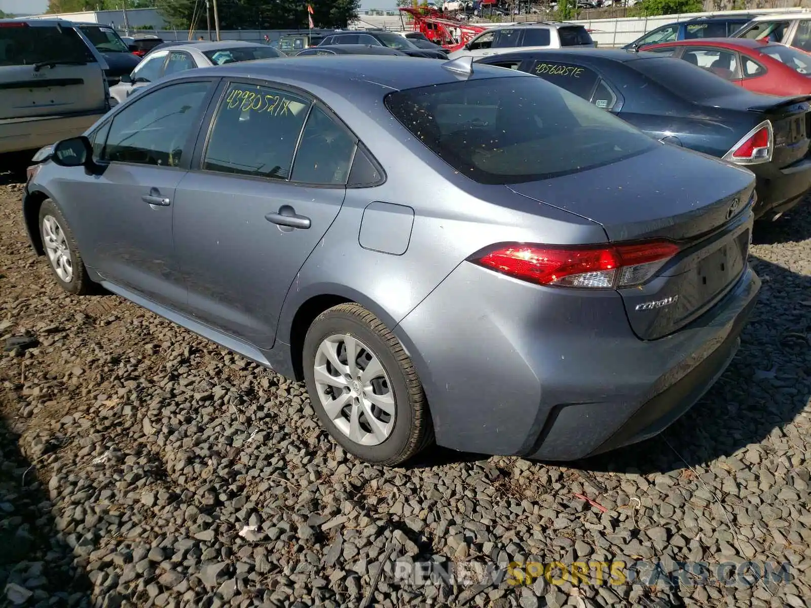 3 Photograph of a damaged car JTDEPRAE3LJ039468 TOYOTA COROLLA 2020