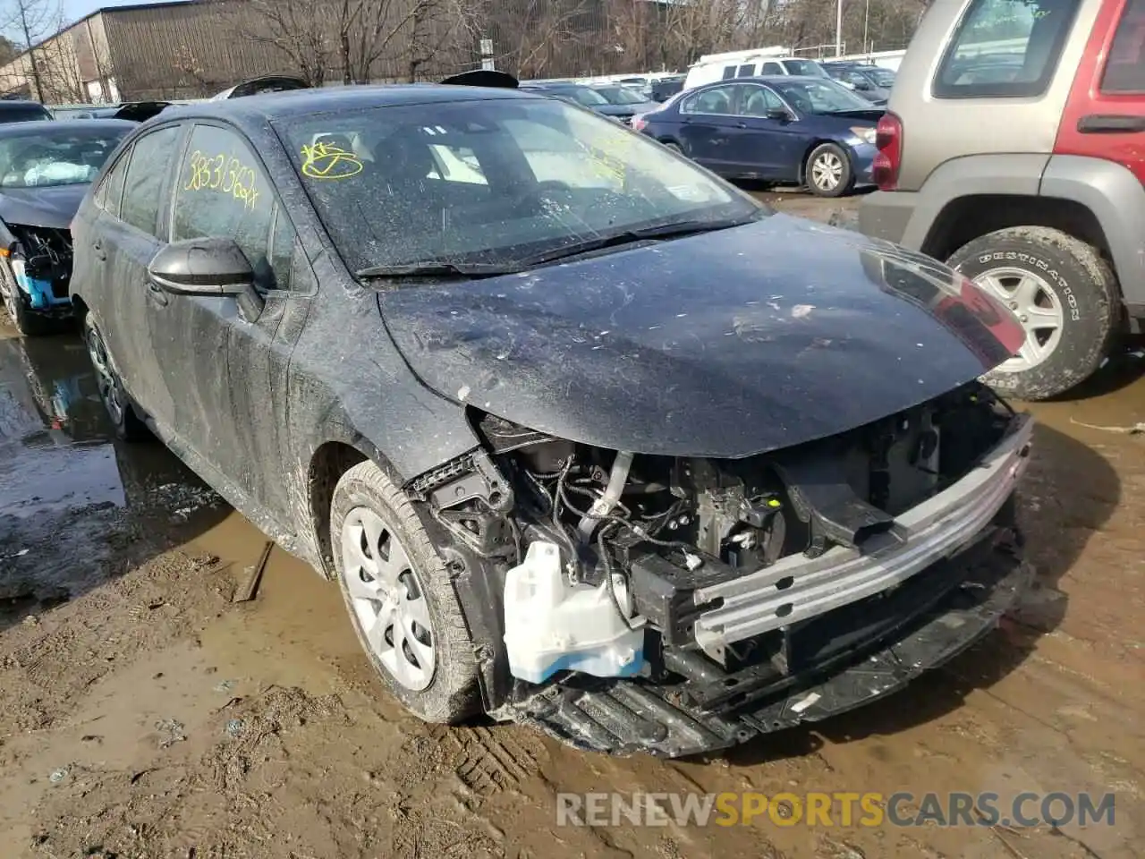 1 Photograph of a damaged car JTDEPRAE3LJ040068 TOYOTA COROLLA 2020