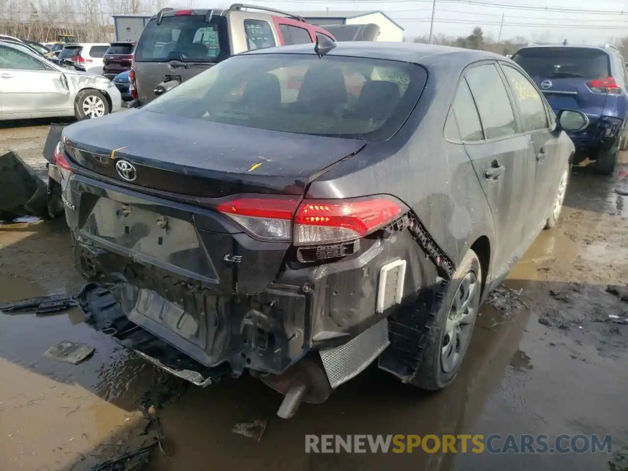 4 Photograph of a damaged car JTDEPRAE3LJ040068 TOYOTA COROLLA 2020