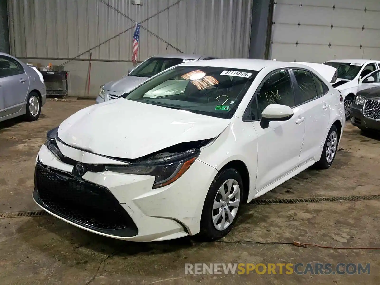 2 Photograph of a damaged car JTDEPRAE3LJ040507 TOYOTA COROLLA 2020