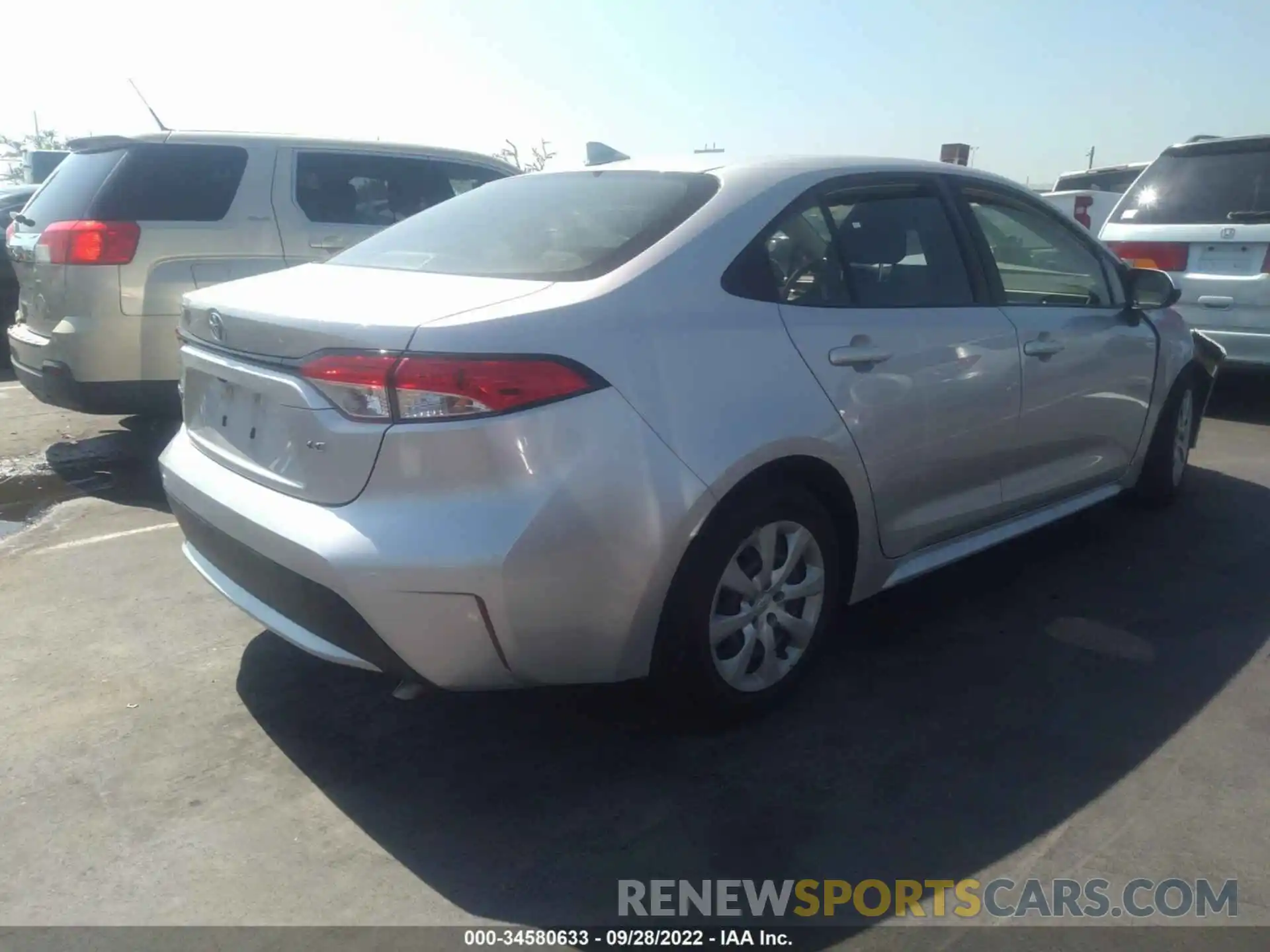 4 Photograph of a damaged car JTDEPRAE3LJ040734 TOYOTA COROLLA 2020