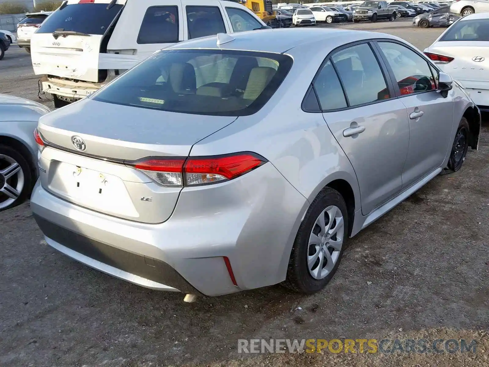 4 Photograph of a damaged car JTDEPRAE3LJ040782 TOYOTA COROLLA 2020