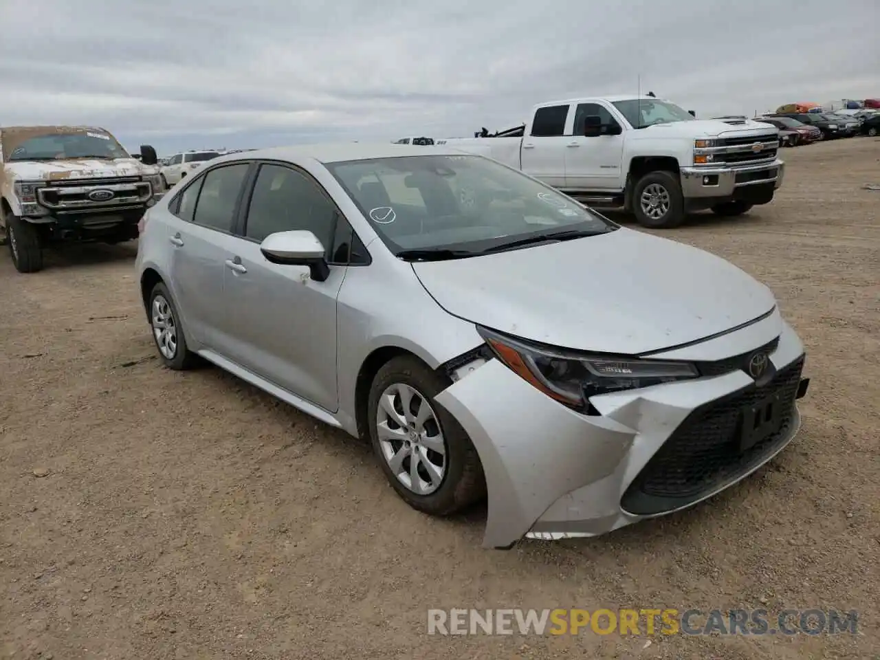 1 Photograph of a damaged car JTDEPRAE3LJ041060 TOYOTA COROLLA 2020