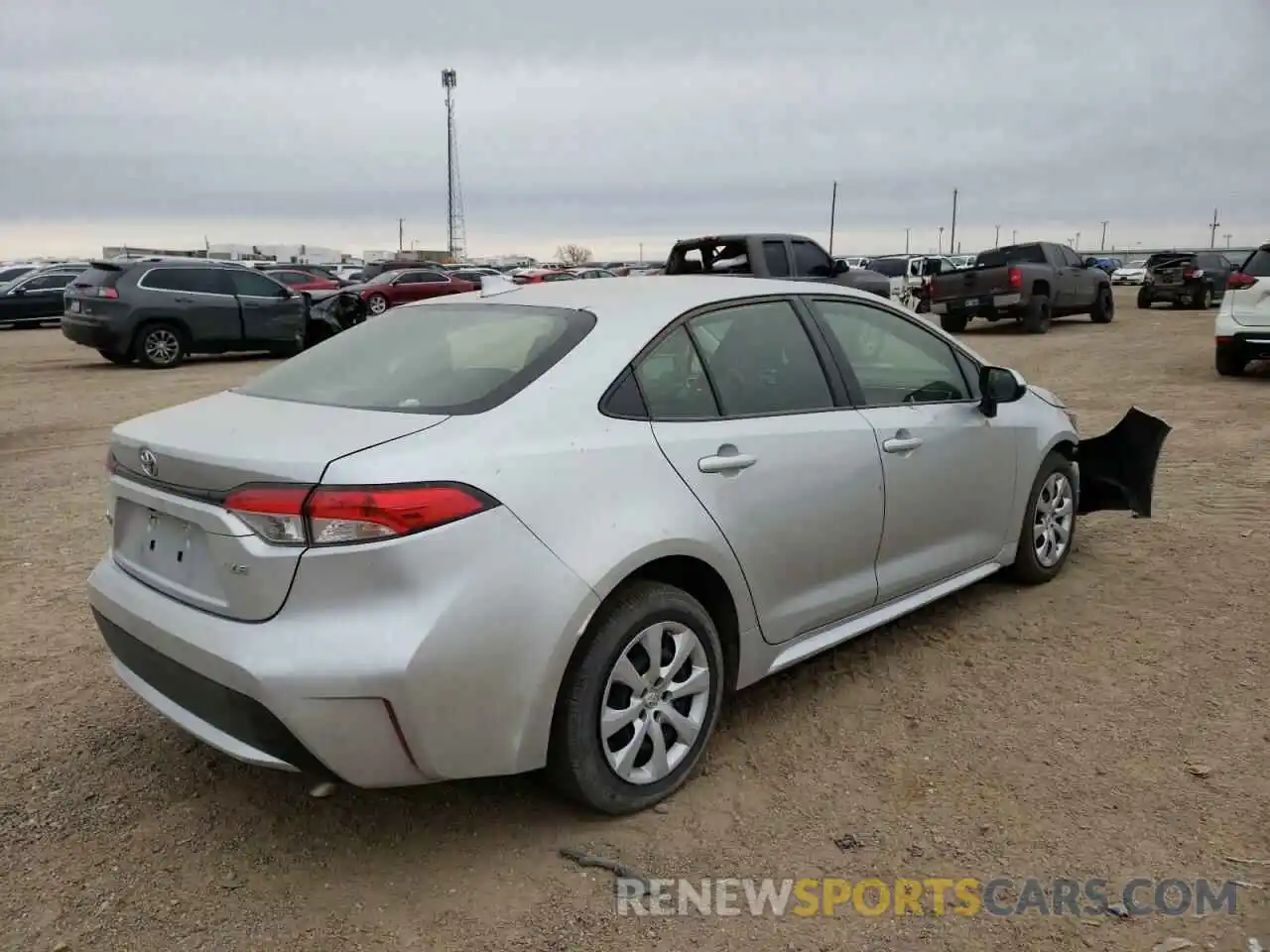 4 Photograph of a damaged car JTDEPRAE3LJ041060 TOYOTA COROLLA 2020