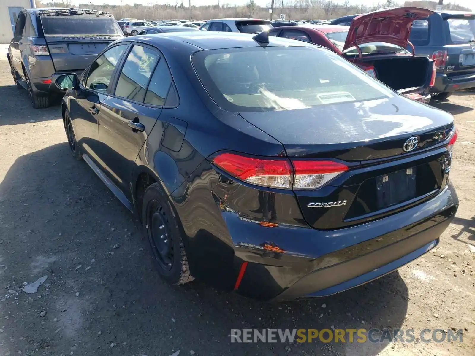 3 Photograph of a damaged car JTDEPRAE3LJ041074 TOYOTA COROLLA 2020