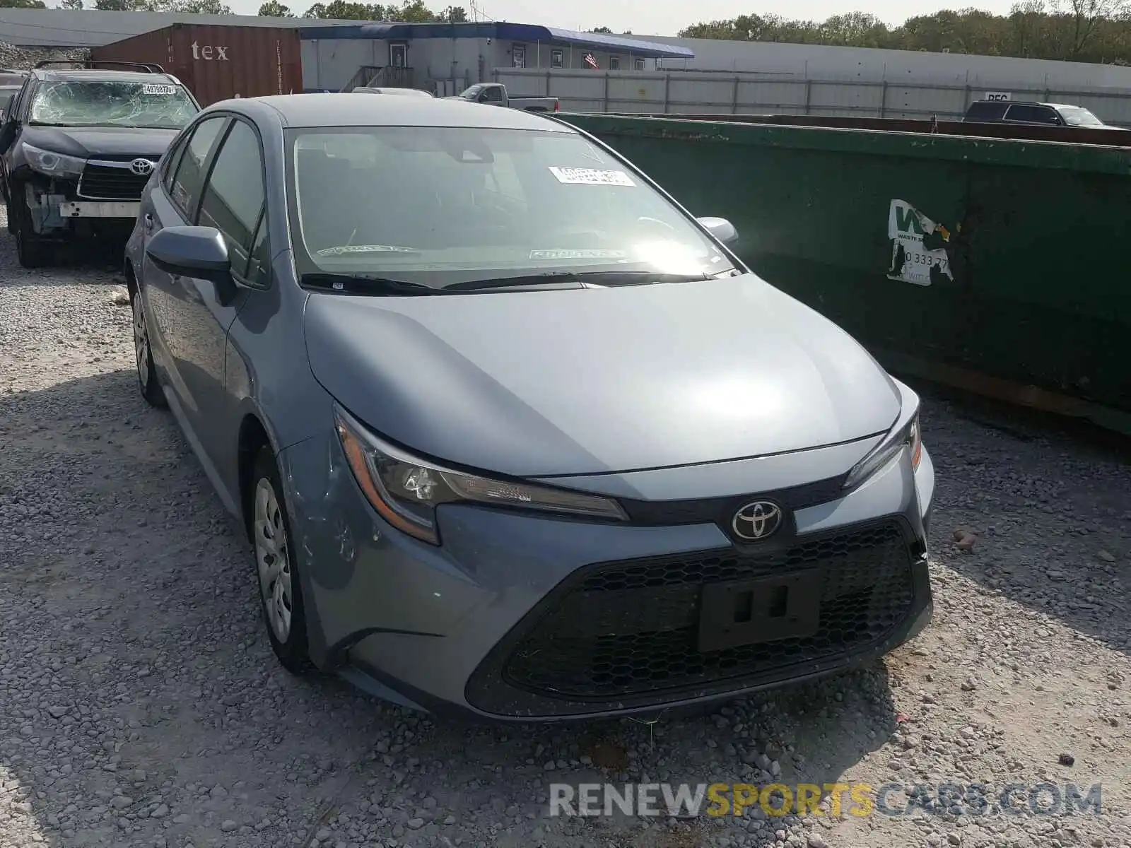 1 Photograph of a damaged car JTDEPRAE3LJ041298 TOYOTA COROLLA 2020