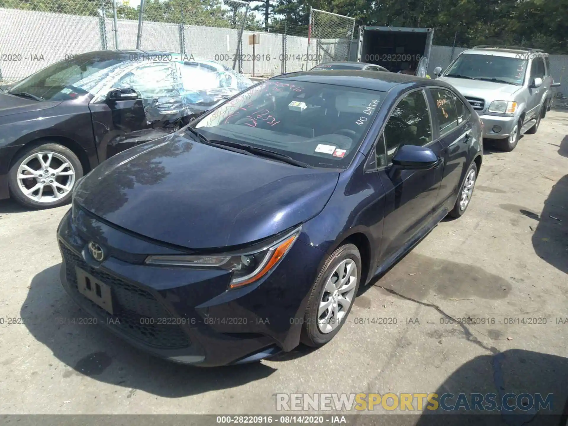 2 Photograph of a damaged car JTDEPRAE3LJ041530 TOYOTA COROLLA 2020