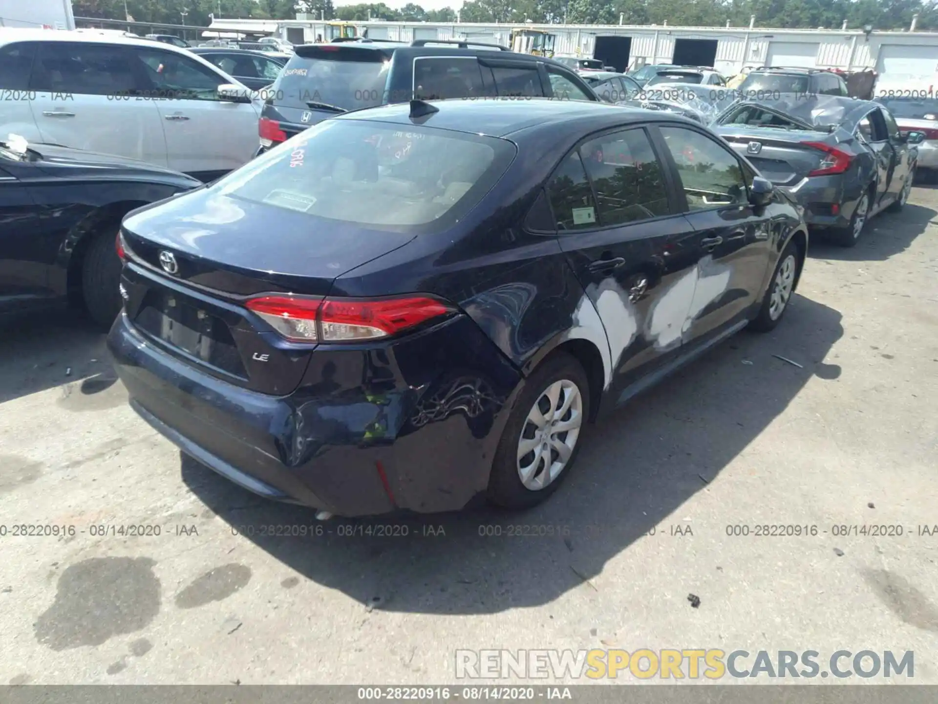 4 Photograph of a damaged car JTDEPRAE3LJ041530 TOYOTA COROLLA 2020