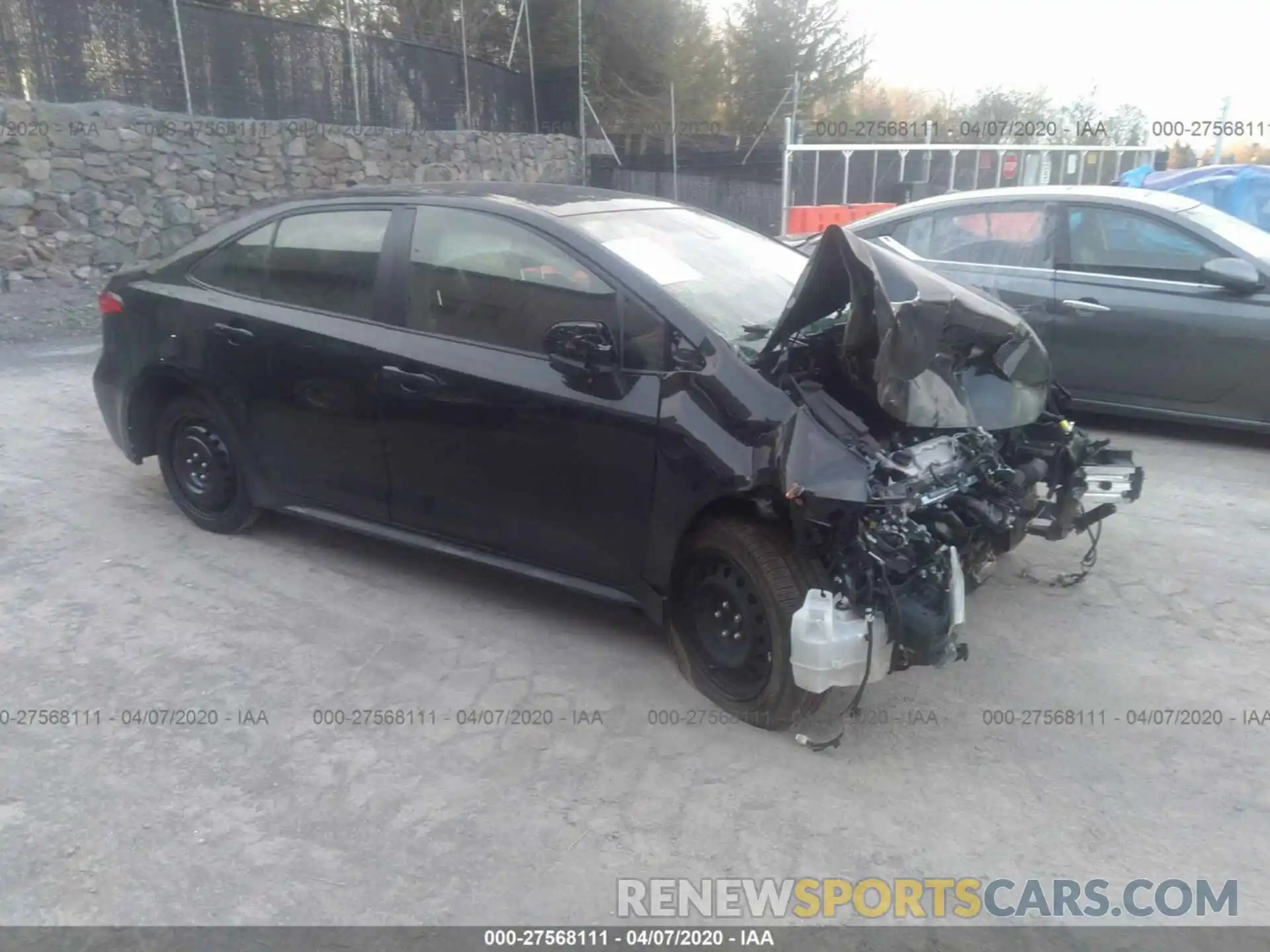 1 Photograph of a damaged car JTDEPRAE3LJ041611 TOYOTA COROLLA 2020