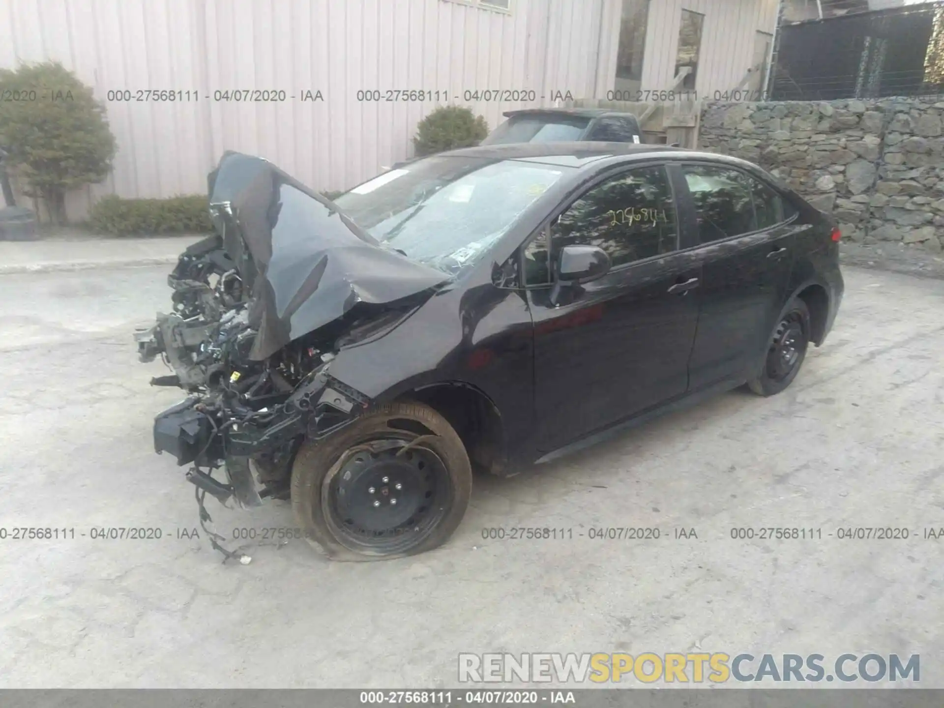 2 Photograph of a damaged car JTDEPRAE3LJ041611 TOYOTA COROLLA 2020