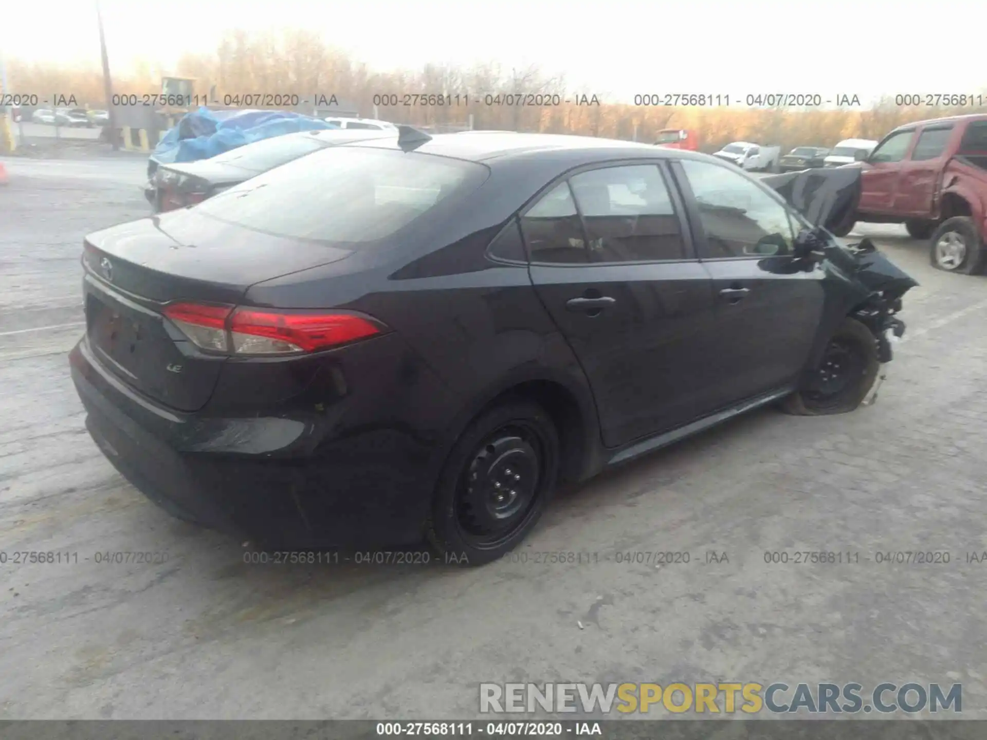 4 Фотография поврежденного автомобиля JTDEPRAE3LJ041611 TOYOTA COROLLA 2020