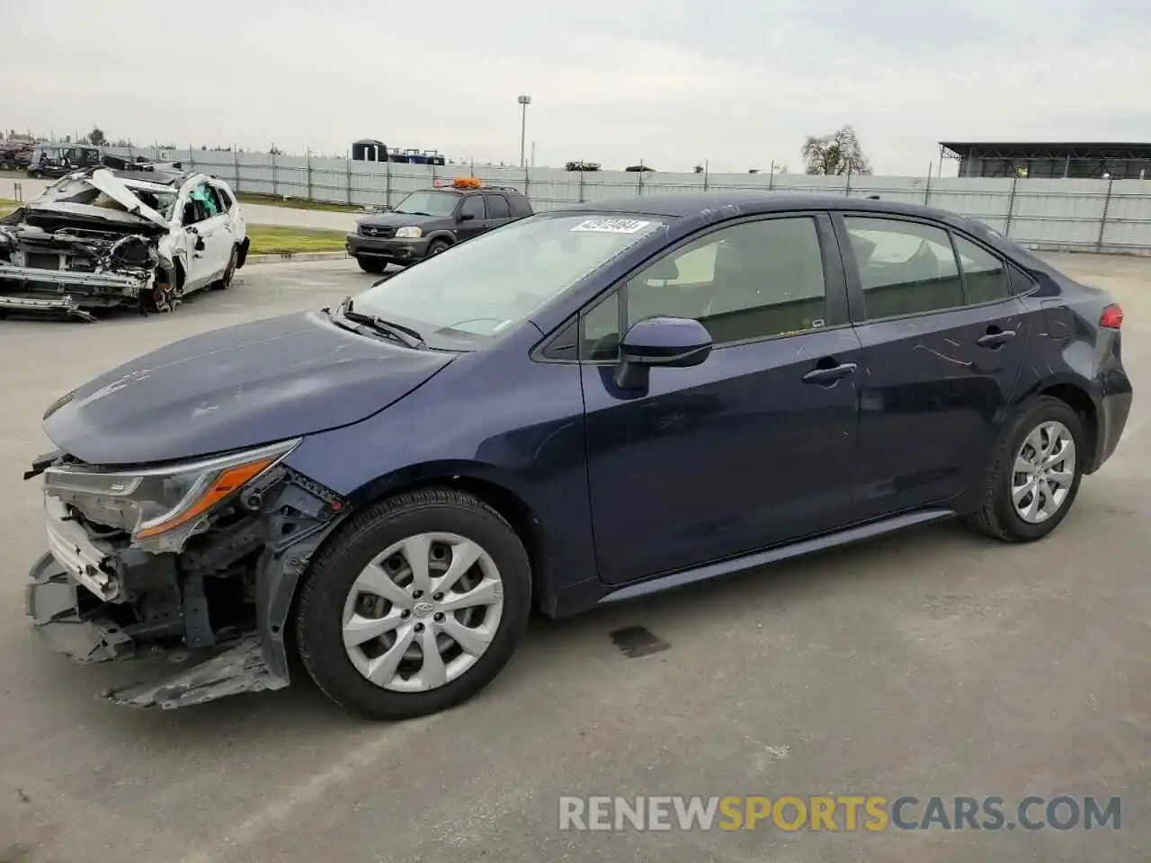 1 Photograph of a damaged car JTDEPRAE3LJ041771 TOYOTA COROLLA 2020