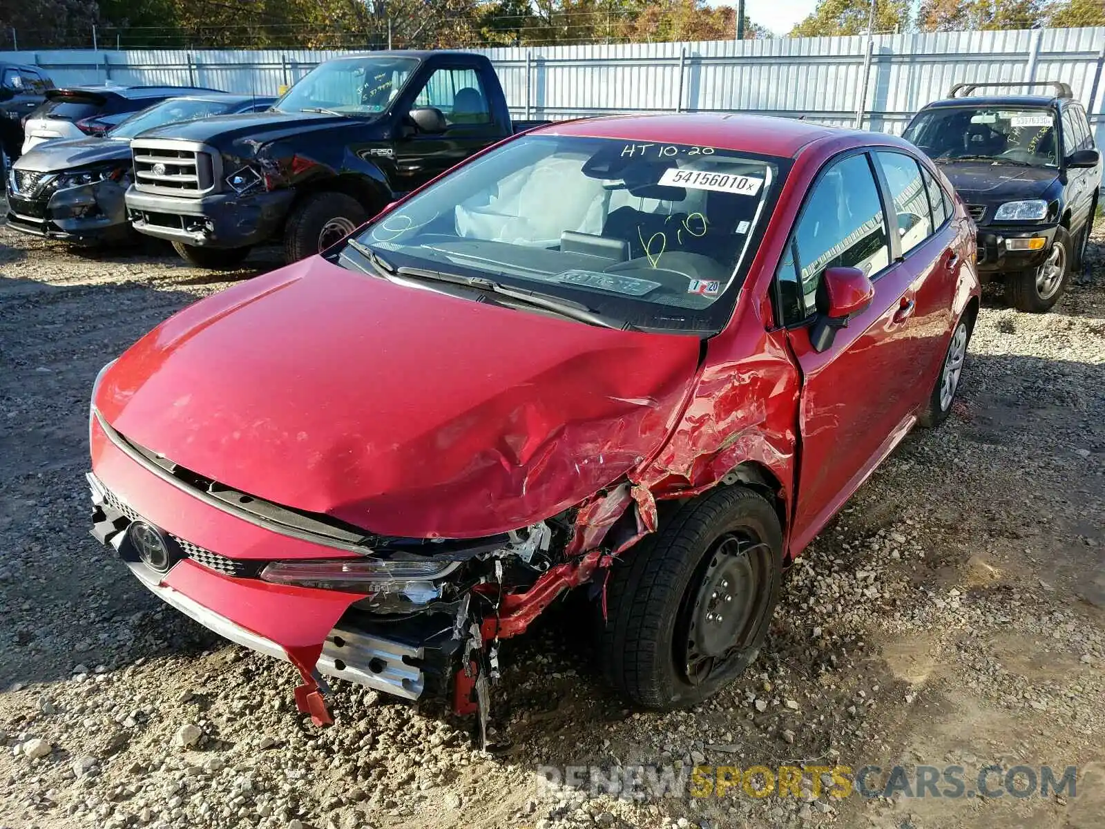 2 Photograph of a damaged car JTDEPRAE3LJ041978 TOYOTA COROLLA 2020