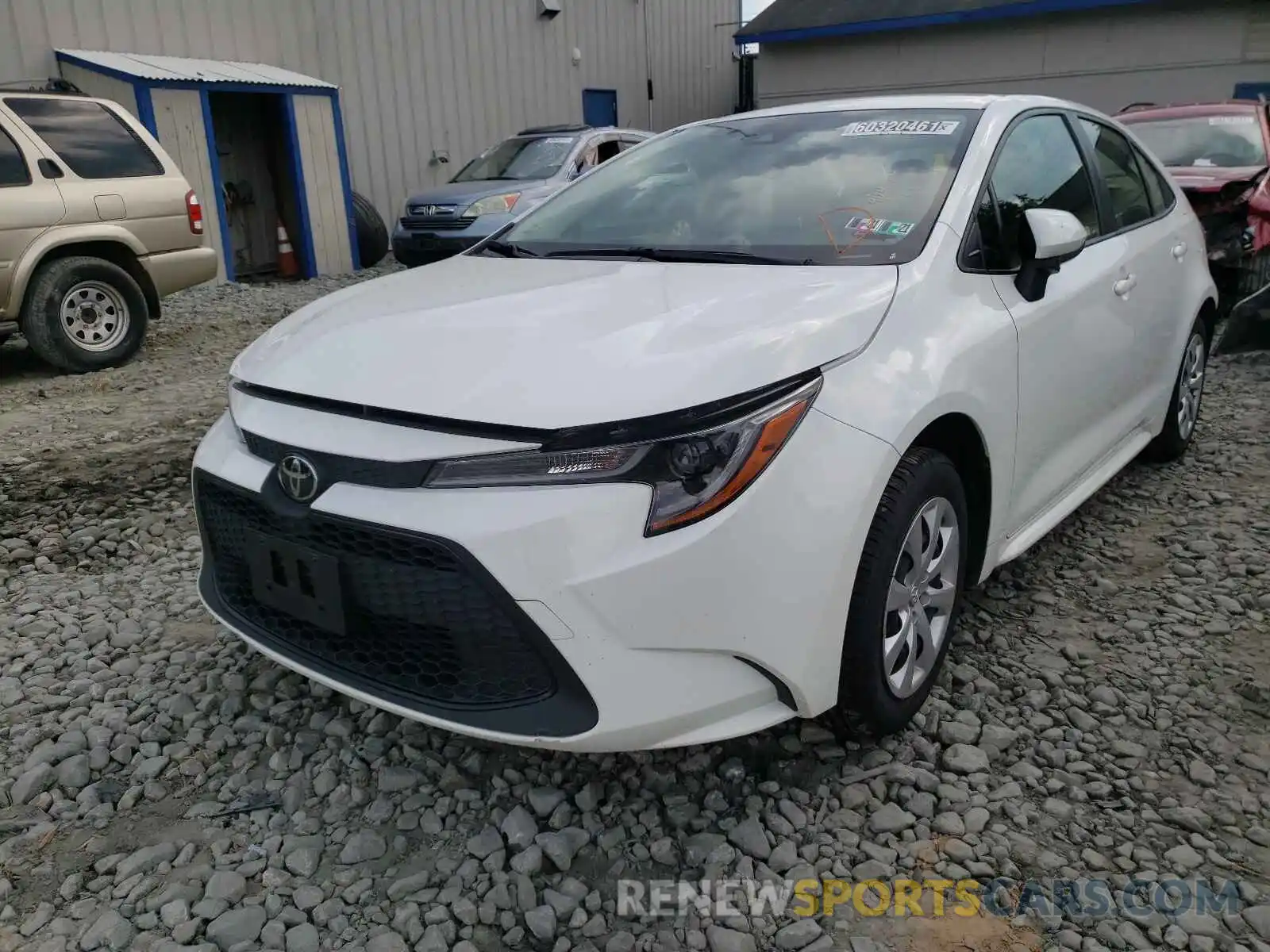 2 Photograph of a damaged car JTDEPRAE3LJ042001 TOYOTA COROLLA 2020