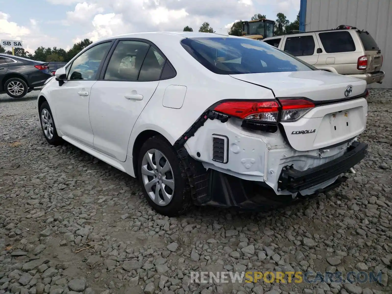 3 Photograph of a damaged car JTDEPRAE3LJ042001 TOYOTA COROLLA 2020