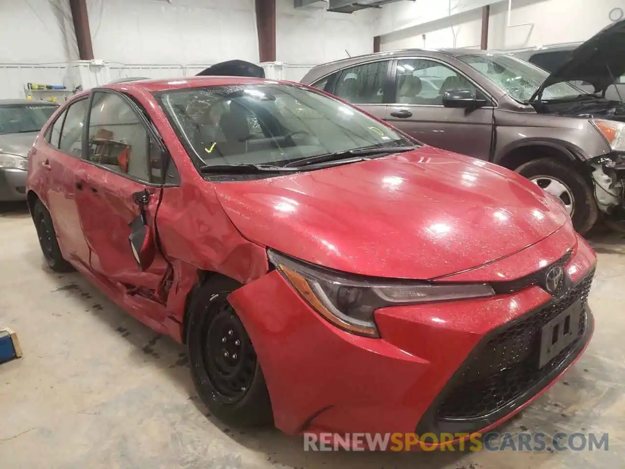 1 Photograph of a damaged car JTDEPRAE3LJ042063 TOYOTA COROLLA 2020