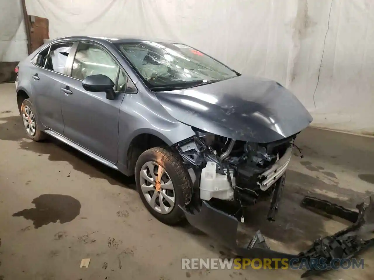 1 Photograph of a damaged car JTDEPRAE3LJ042466 TOYOTA COROLLA 2020