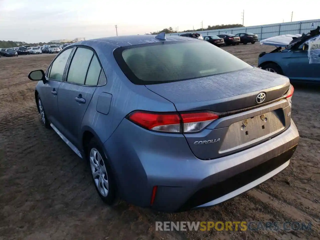 3 Photograph of a damaged car JTDEPRAE3LJ043035 TOYOTA COROLLA 2020