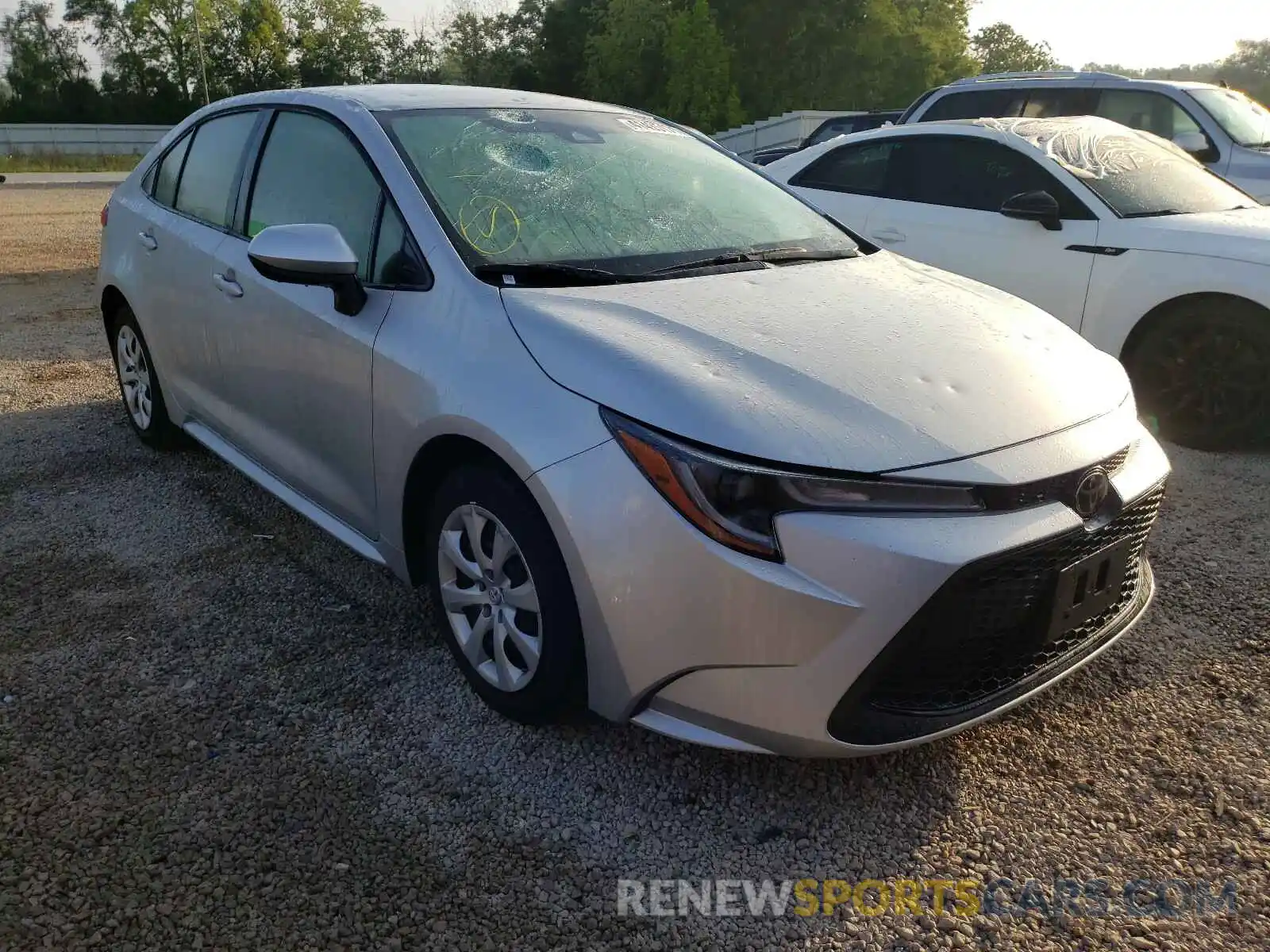 1 Photograph of a damaged car JTDEPRAE3LJ043049 TOYOTA COROLLA 2020