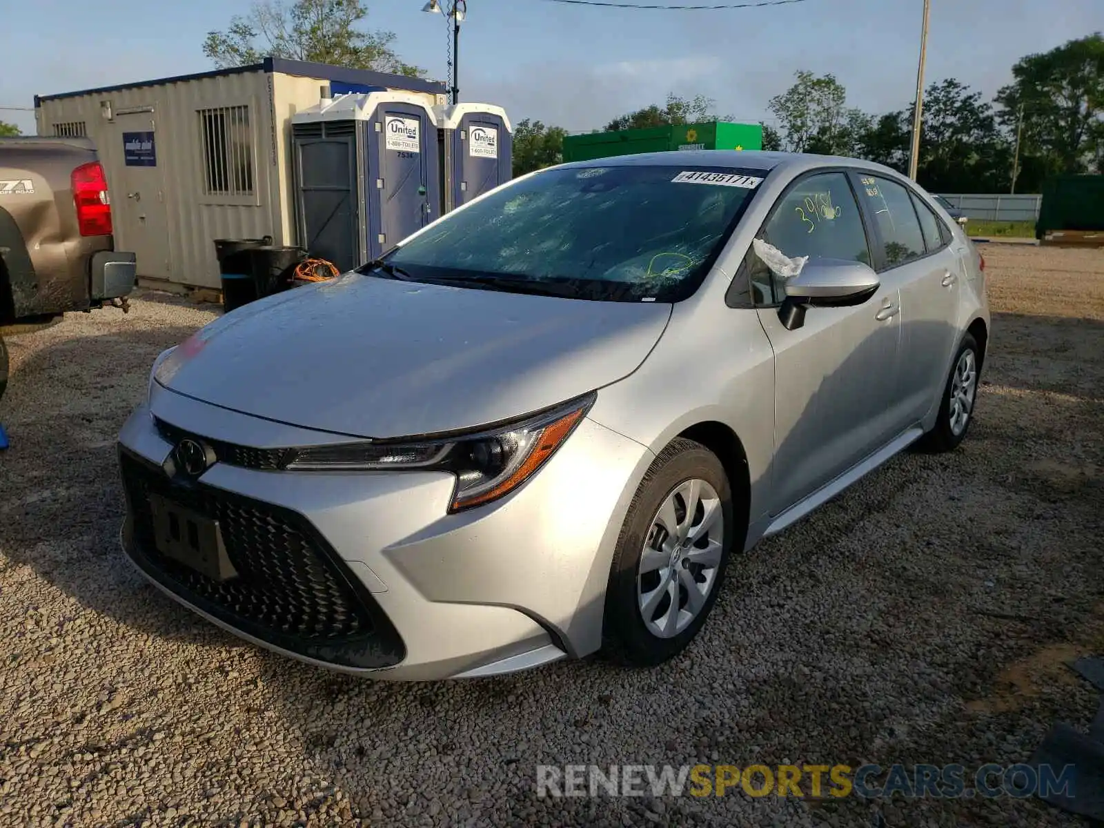 2 Photograph of a damaged car JTDEPRAE3LJ043049 TOYOTA COROLLA 2020