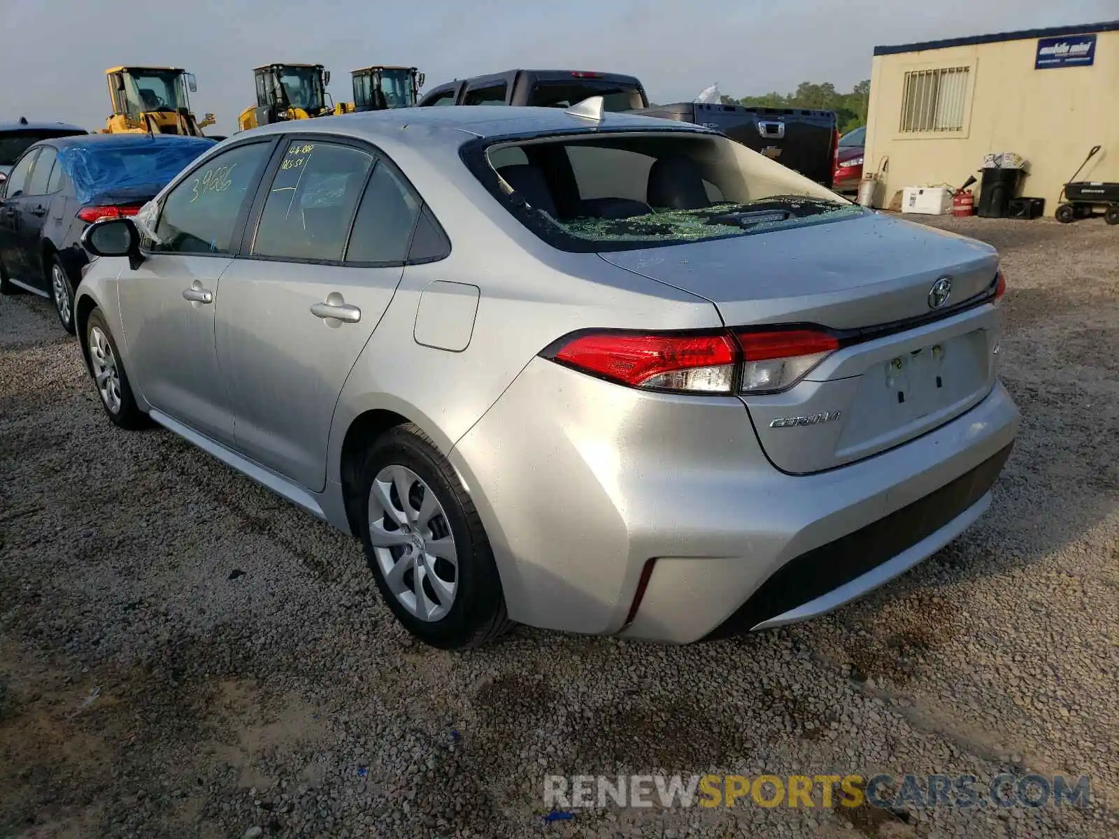 3 Photograph of a damaged car JTDEPRAE3LJ043049 TOYOTA COROLLA 2020