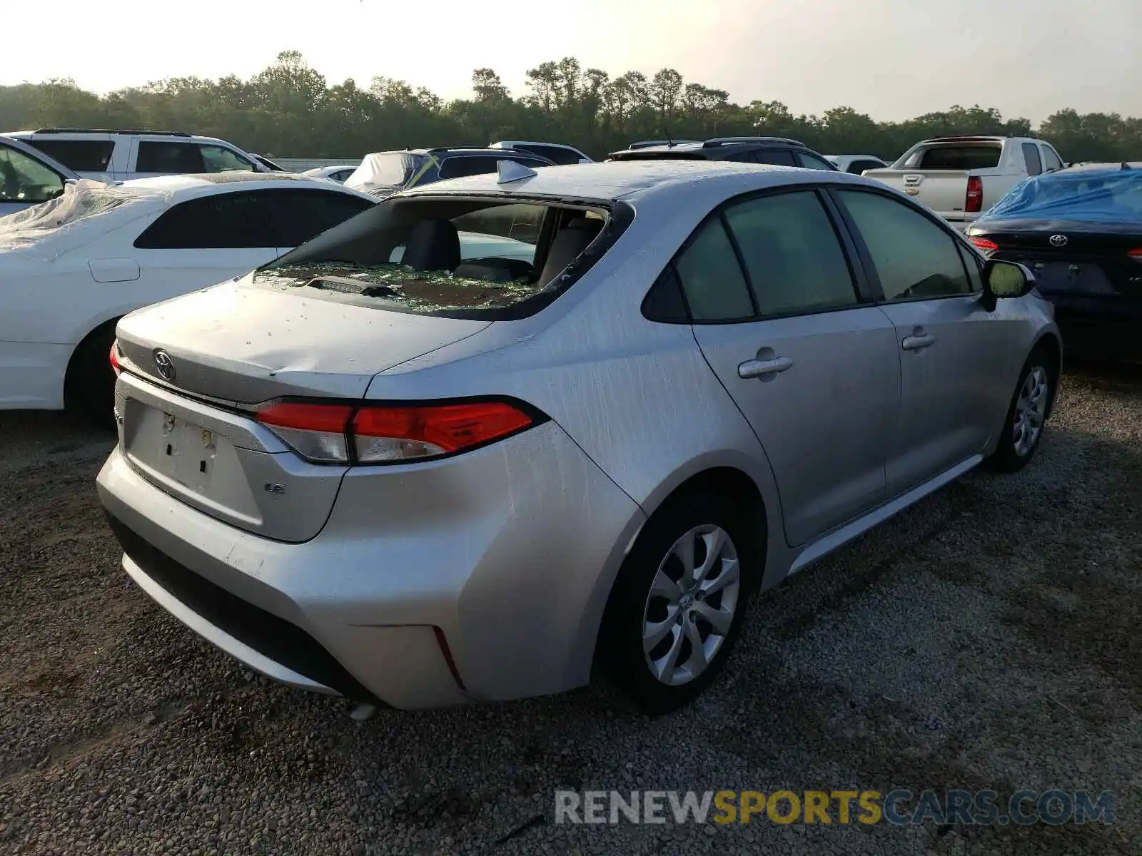 4 Photograph of a damaged car JTDEPRAE3LJ043049 TOYOTA COROLLA 2020