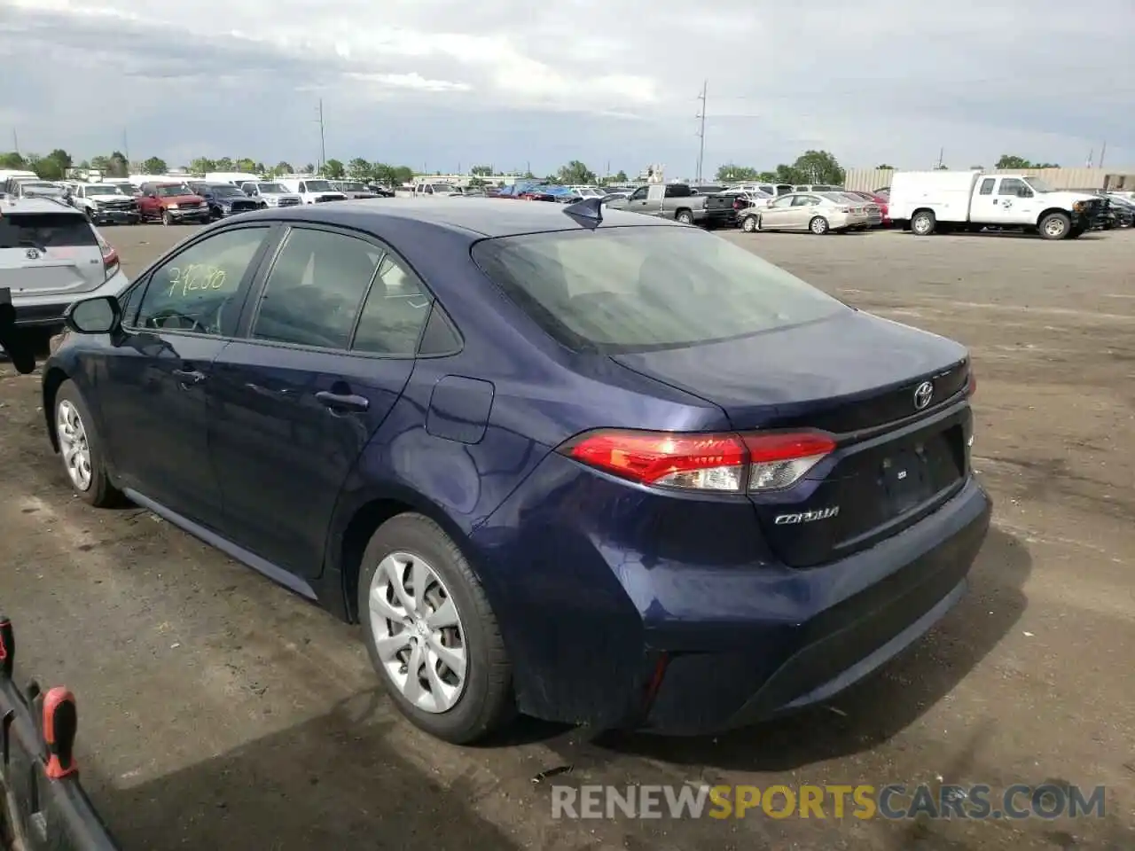 3 Photograph of a damaged car JTDEPRAE3LJ043181 TOYOTA COROLLA 2020