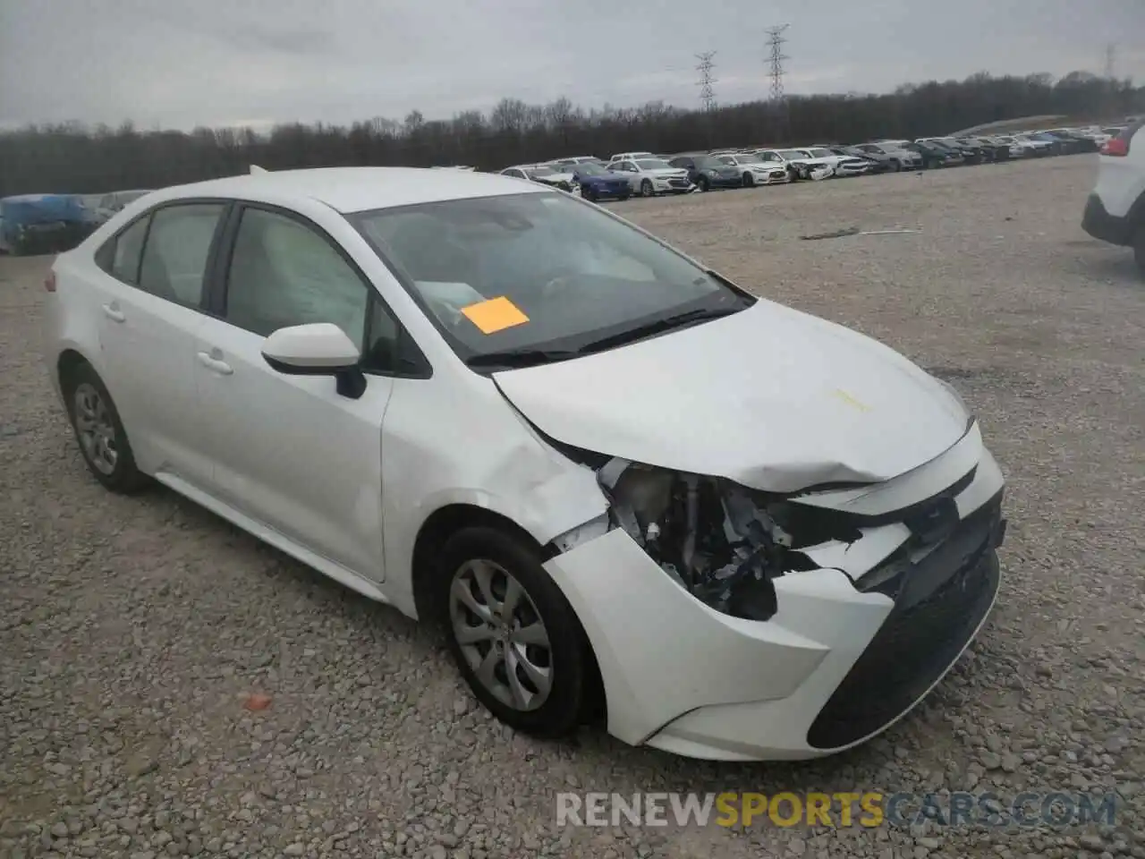 1 Photograph of a damaged car JTDEPRAE3LJ043200 TOYOTA COROLLA 2020