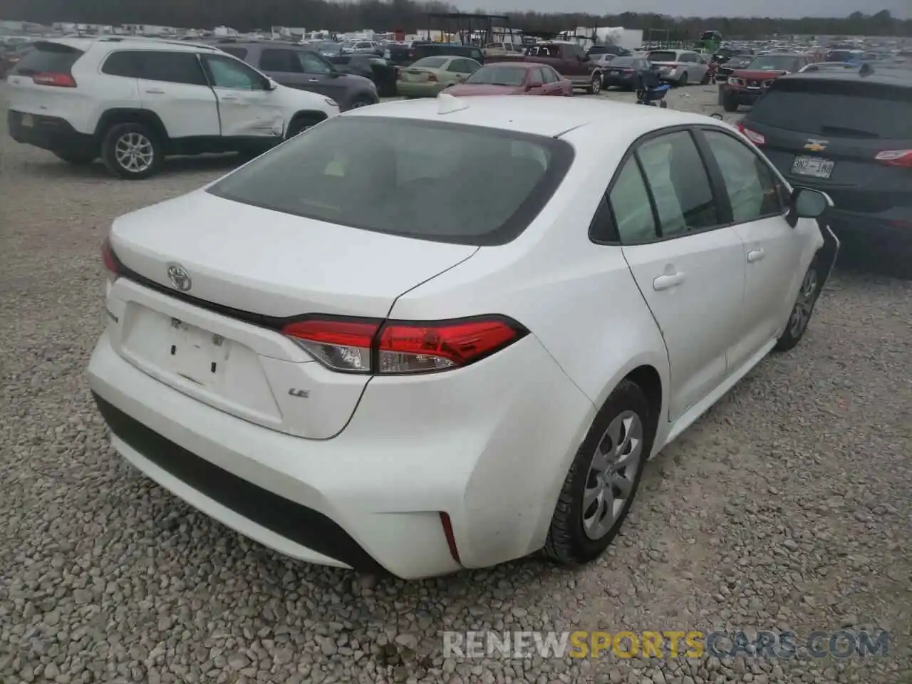 4 Photograph of a damaged car JTDEPRAE3LJ043200 TOYOTA COROLLA 2020