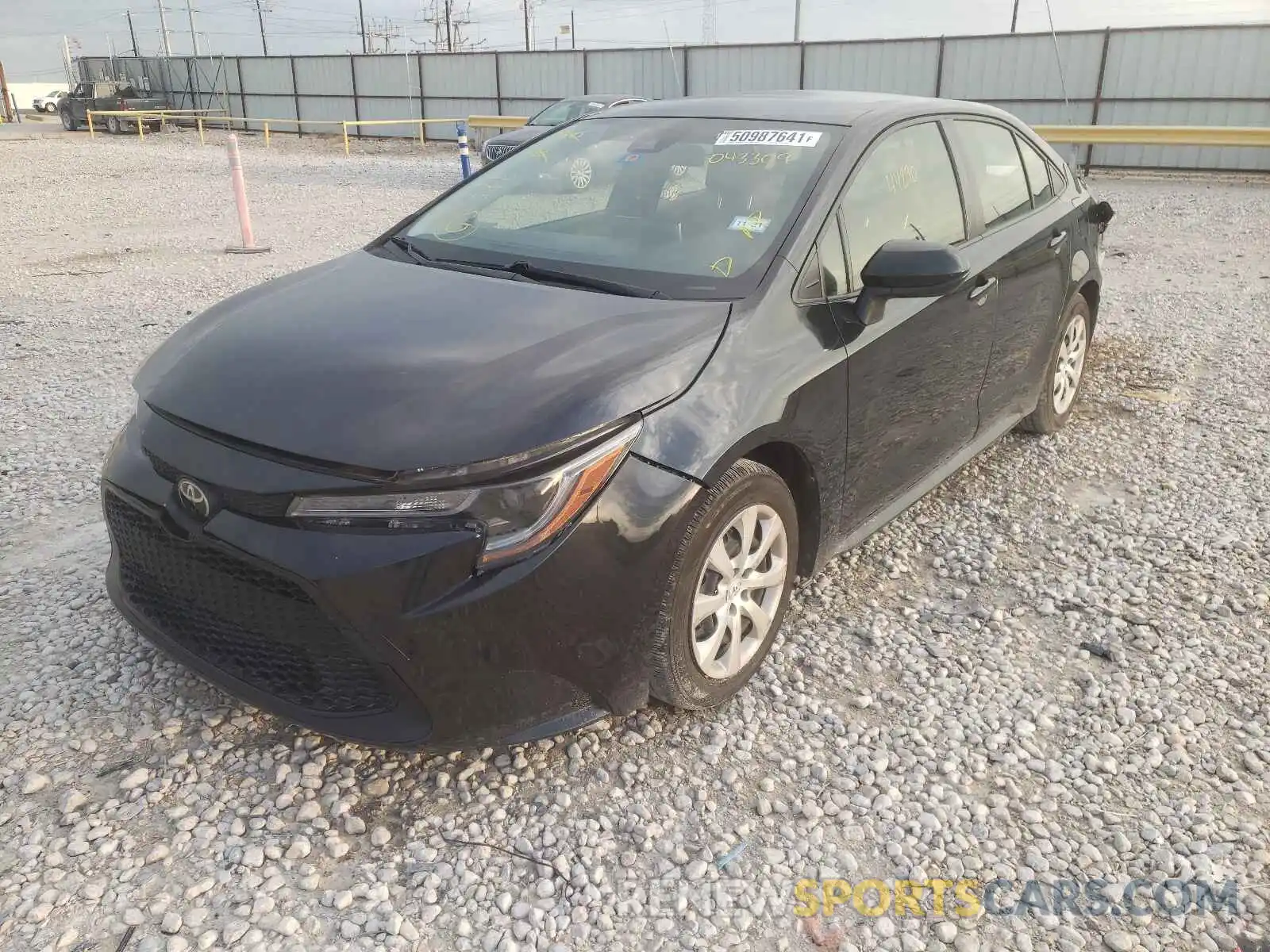 2 Photograph of a damaged car JTDEPRAE3LJ043309 TOYOTA COROLLA 2020