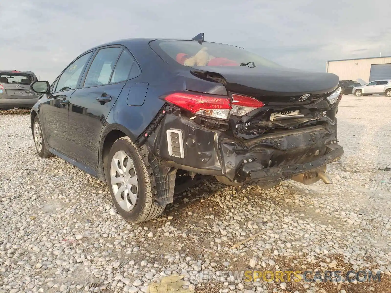 3 Photograph of a damaged car JTDEPRAE3LJ043309 TOYOTA COROLLA 2020