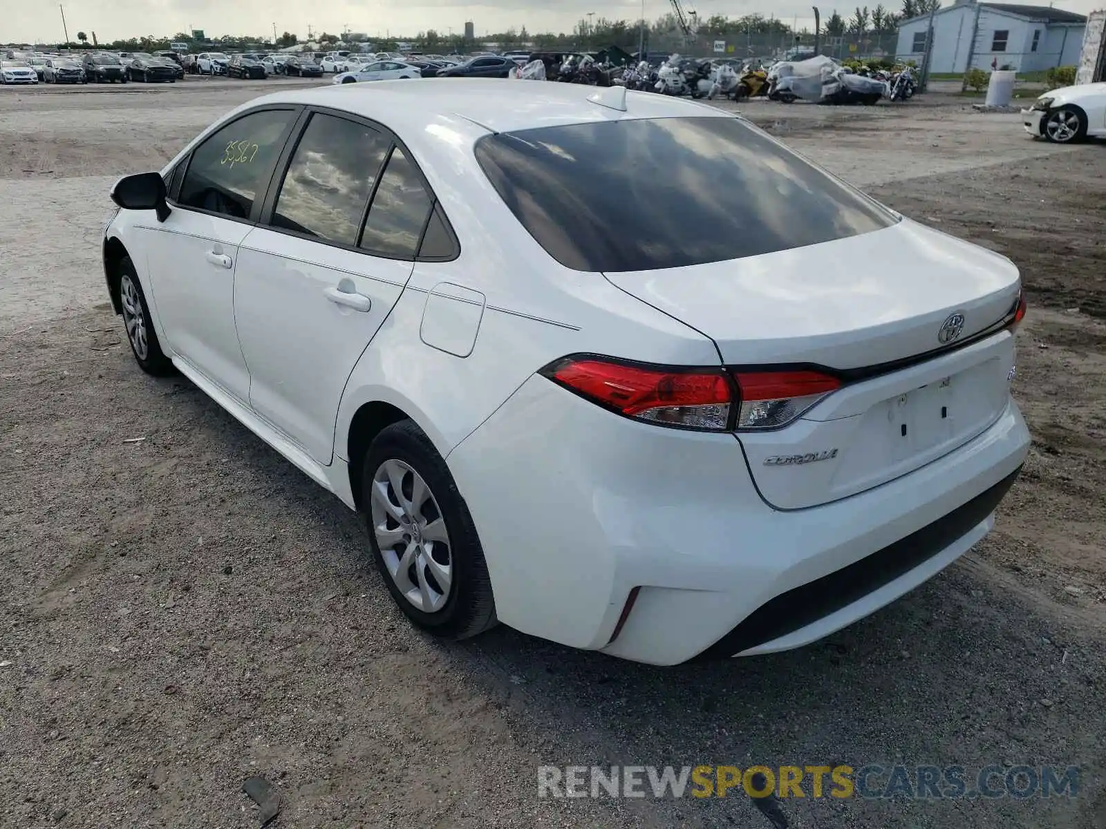 3 Photograph of a damaged car JTDEPRAE3LJ043343 TOYOTA COROLLA 2020