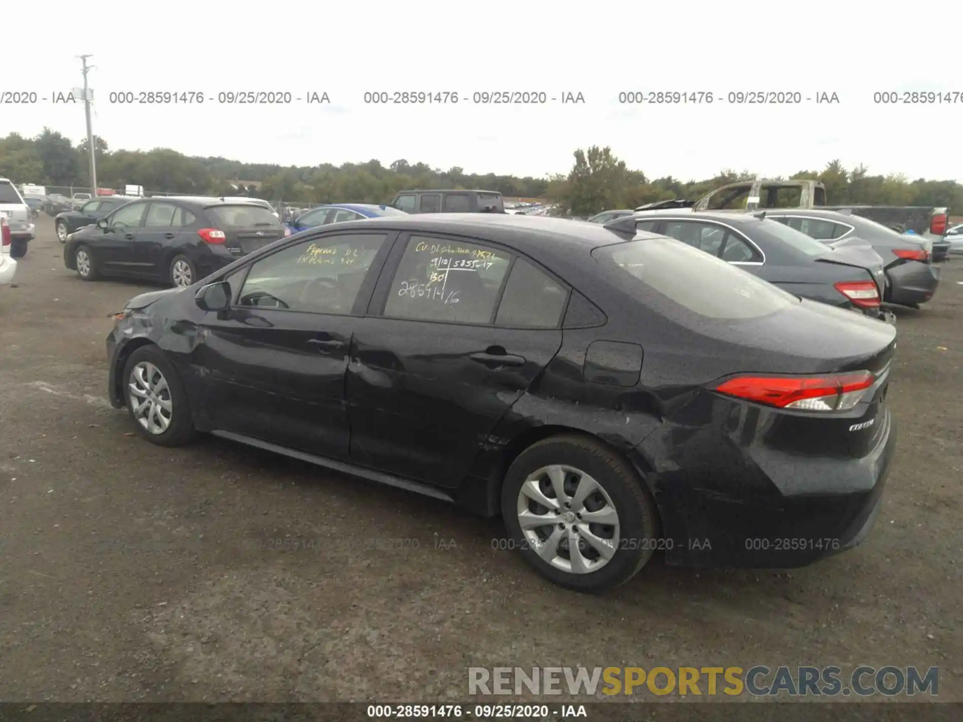 6 Photograph of a damaged car JTDEPRAE3LJ043374 TOYOTA COROLLA 2020