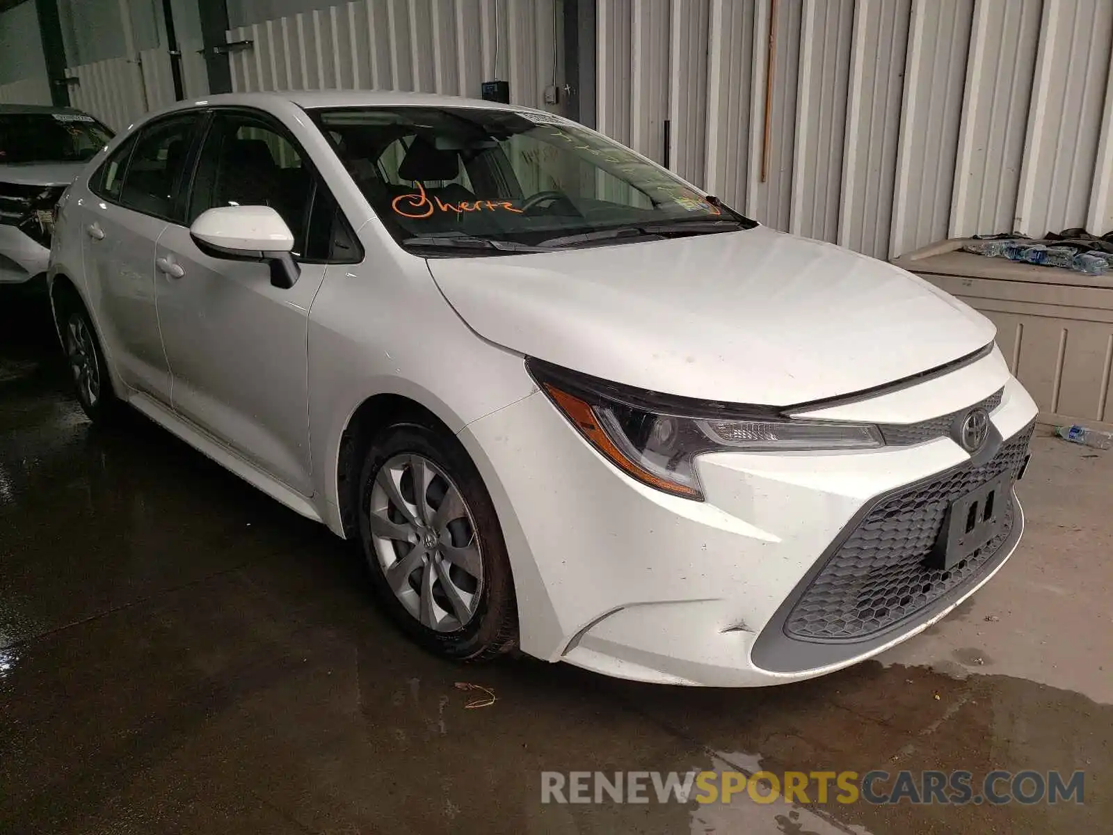 1 Photograph of a damaged car JTDEPRAE3LJ043522 TOYOTA COROLLA 2020