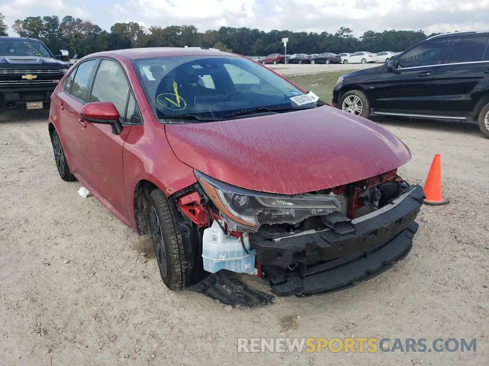 1 Photograph of a damaged car JTDEPRAE3LJ044251 TOYOTA COROLLA 2020