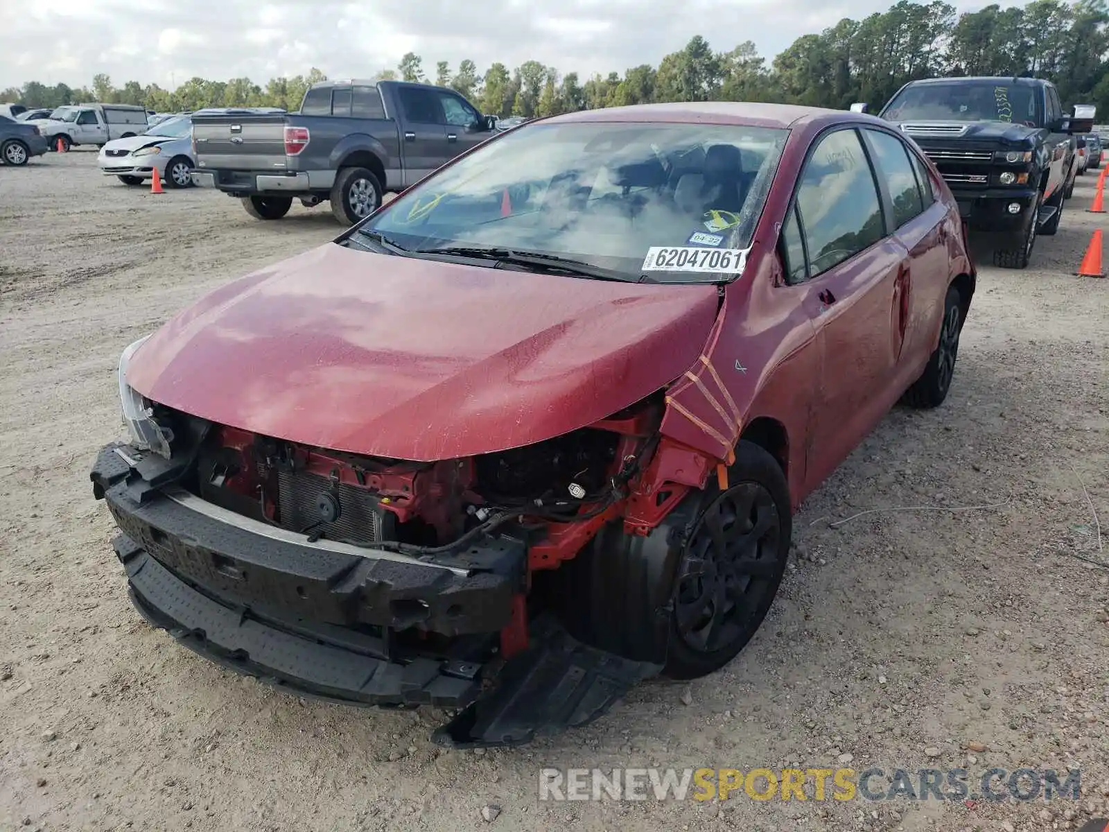 2 Photograph of a damaged car JTDEPRAE3LJ044251 TOYOTA COROLLA 2020