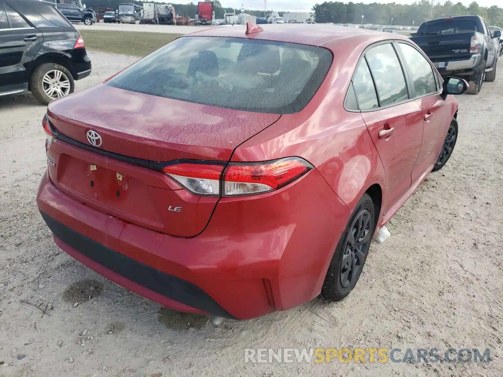 4 Photograph of a damaged car JTDEPRAE3LJ044251 TOYOTA COROLLA 2020