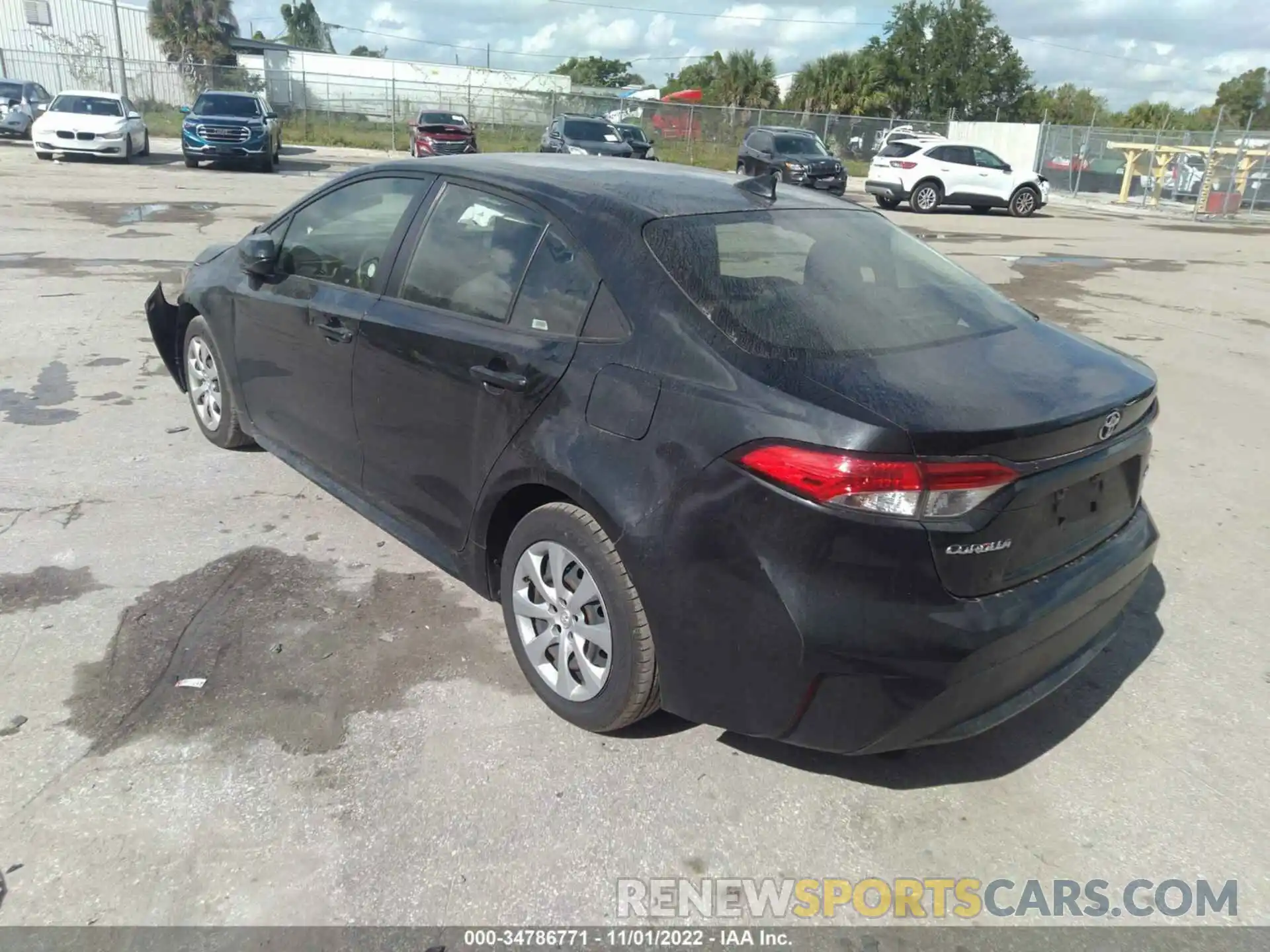 3 Photograph of a damaged car JTDEPRAE3LJ044279 TOYOTA COROLLA 2020