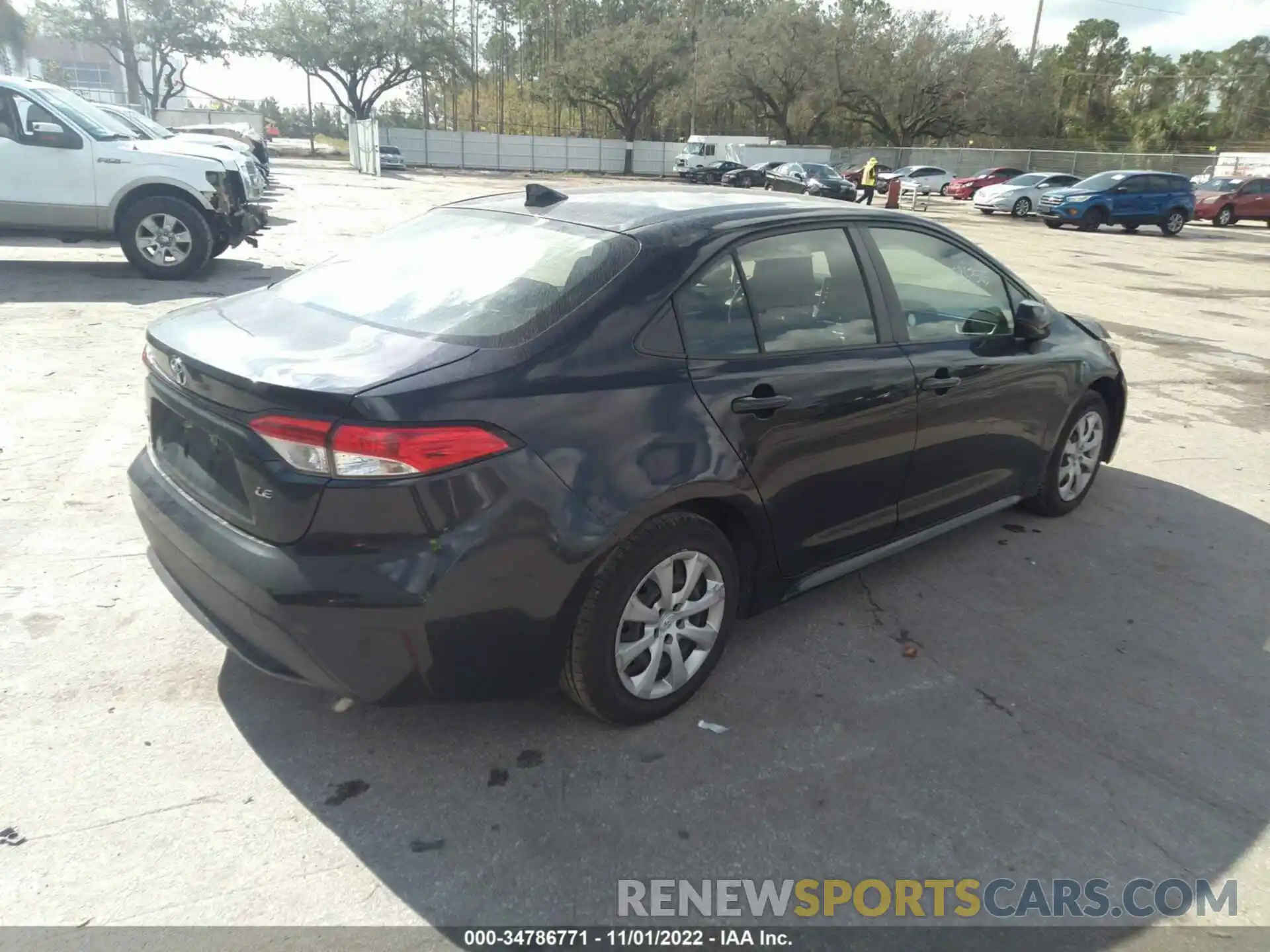 4 Photograph of a damaged car JTDEPRAE3LJ044279 TOYOTA COROLLA 2020