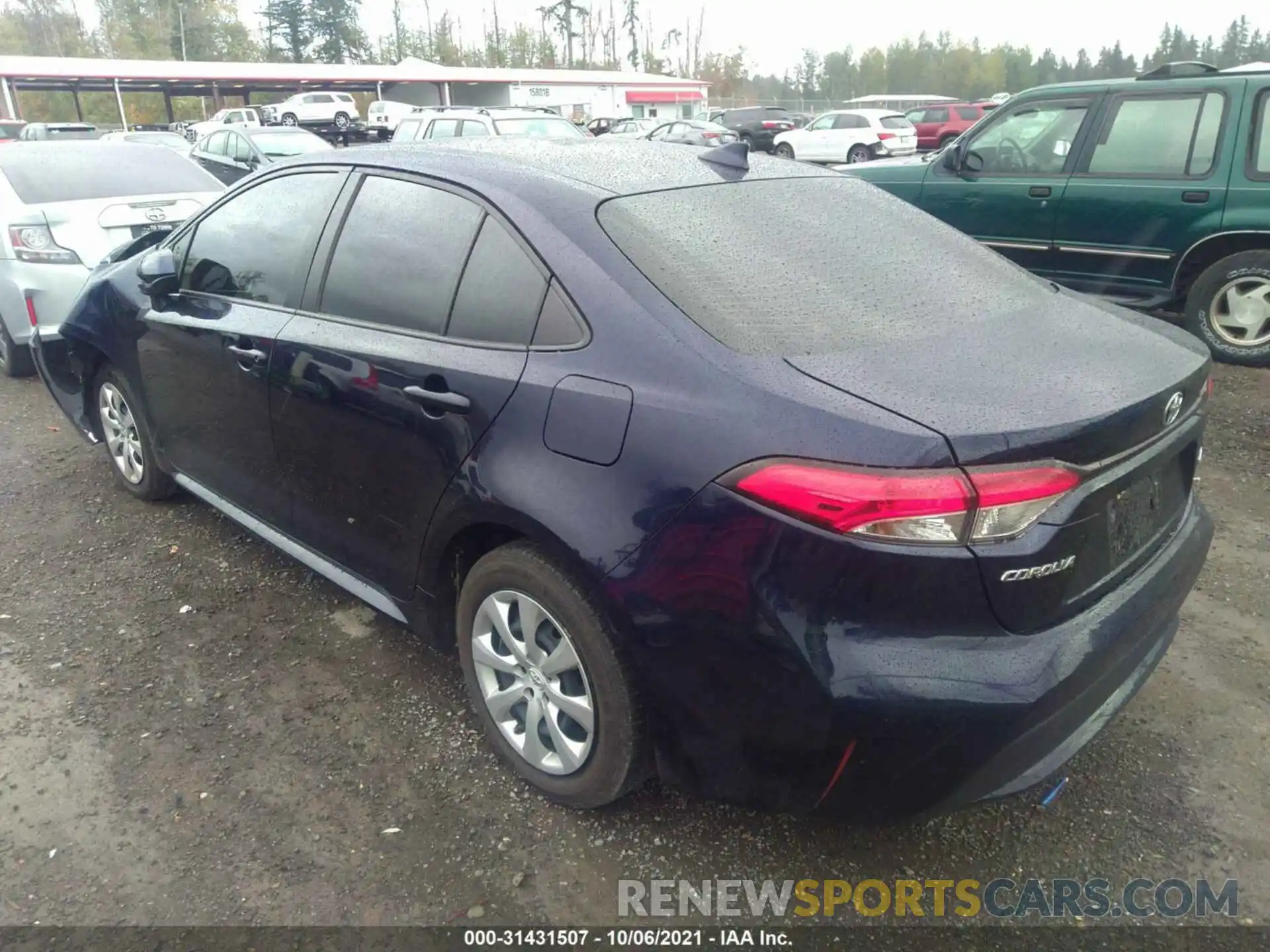 3 Photograph of a damaged car JTDEPRAE3LJ044542 TOYOTA COROLLA 2020