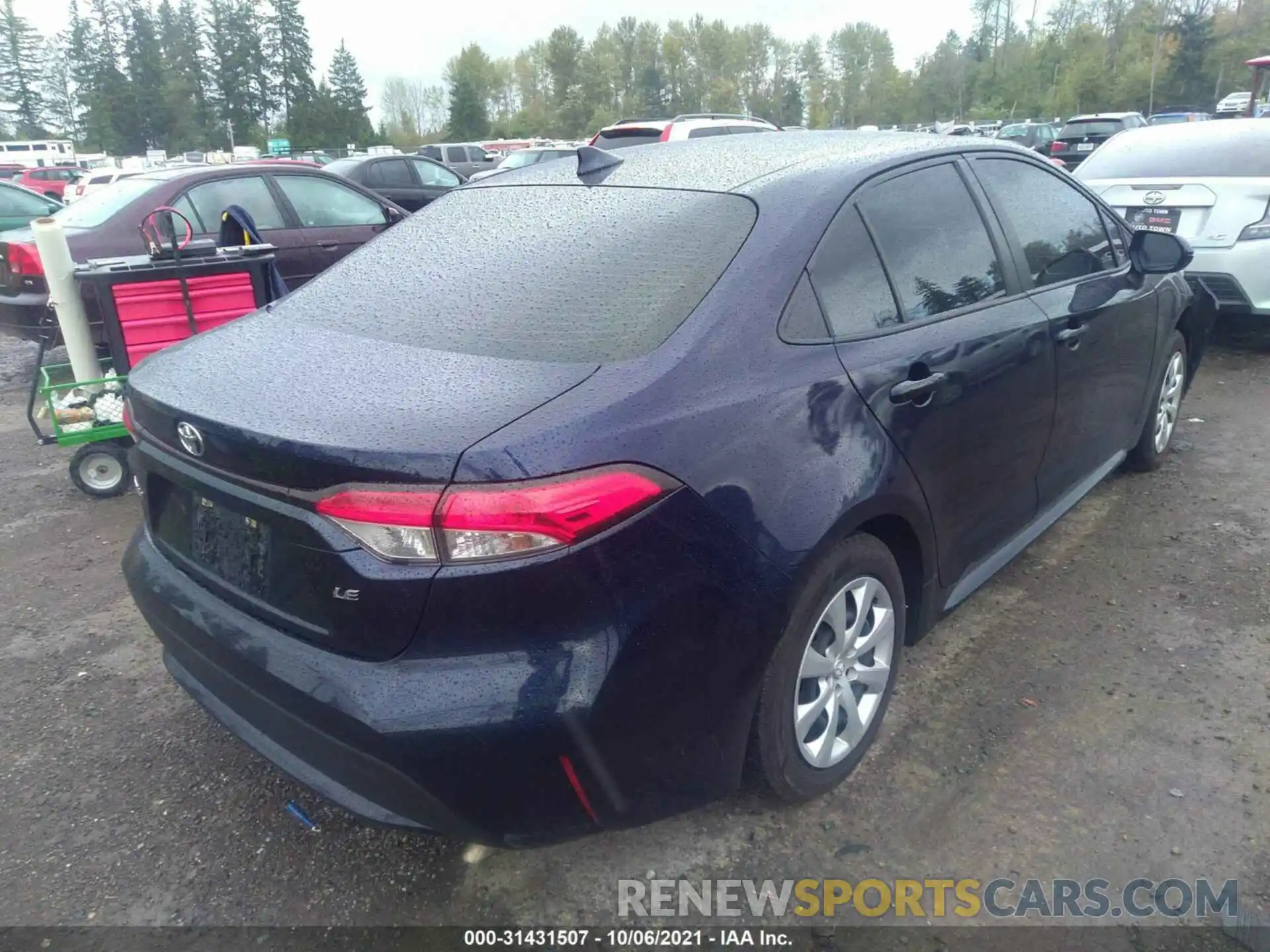 4 Photograph of a damaged car JTDEPRAE3LJ044542 TOYOTA COROLLA 2020